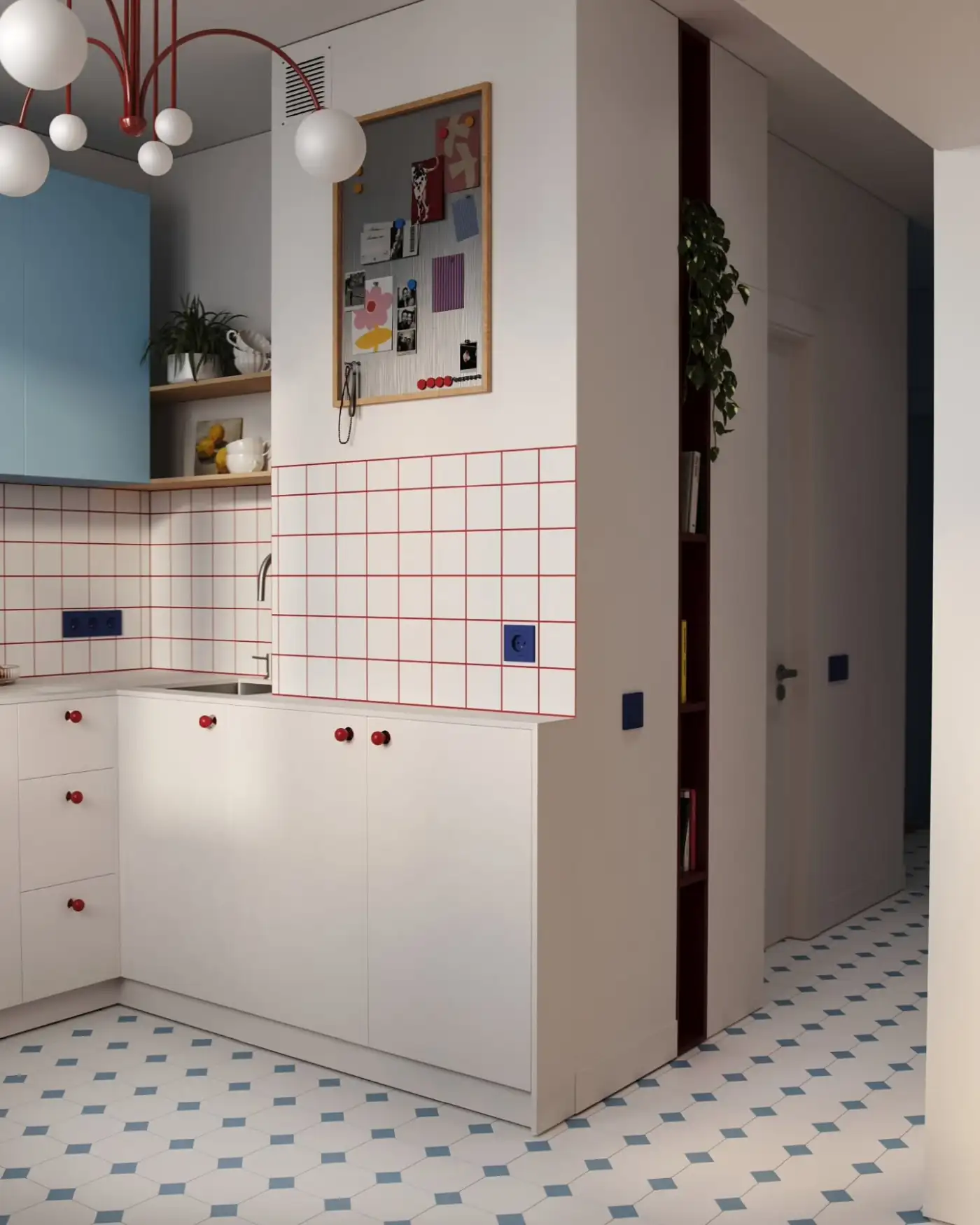modern kitchen with period floor modern kitchen with period floor