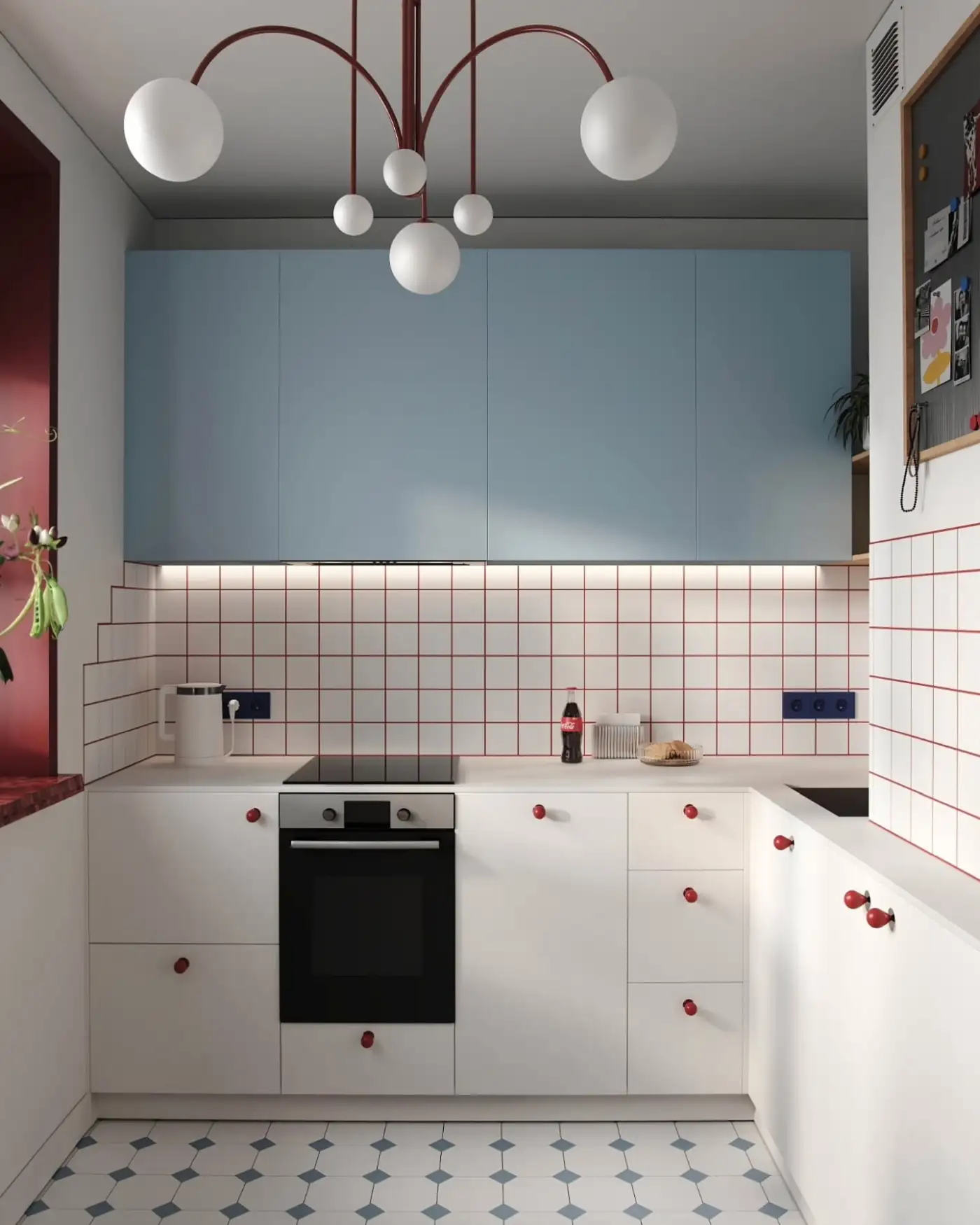 modern kitchen with period floor modern kitchen with period floor