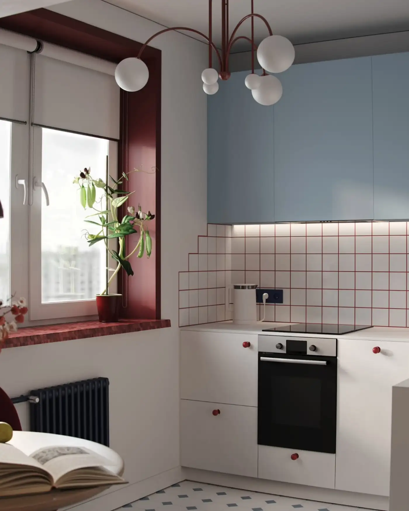 modern kitchen with period floor modern kitchen with period floor