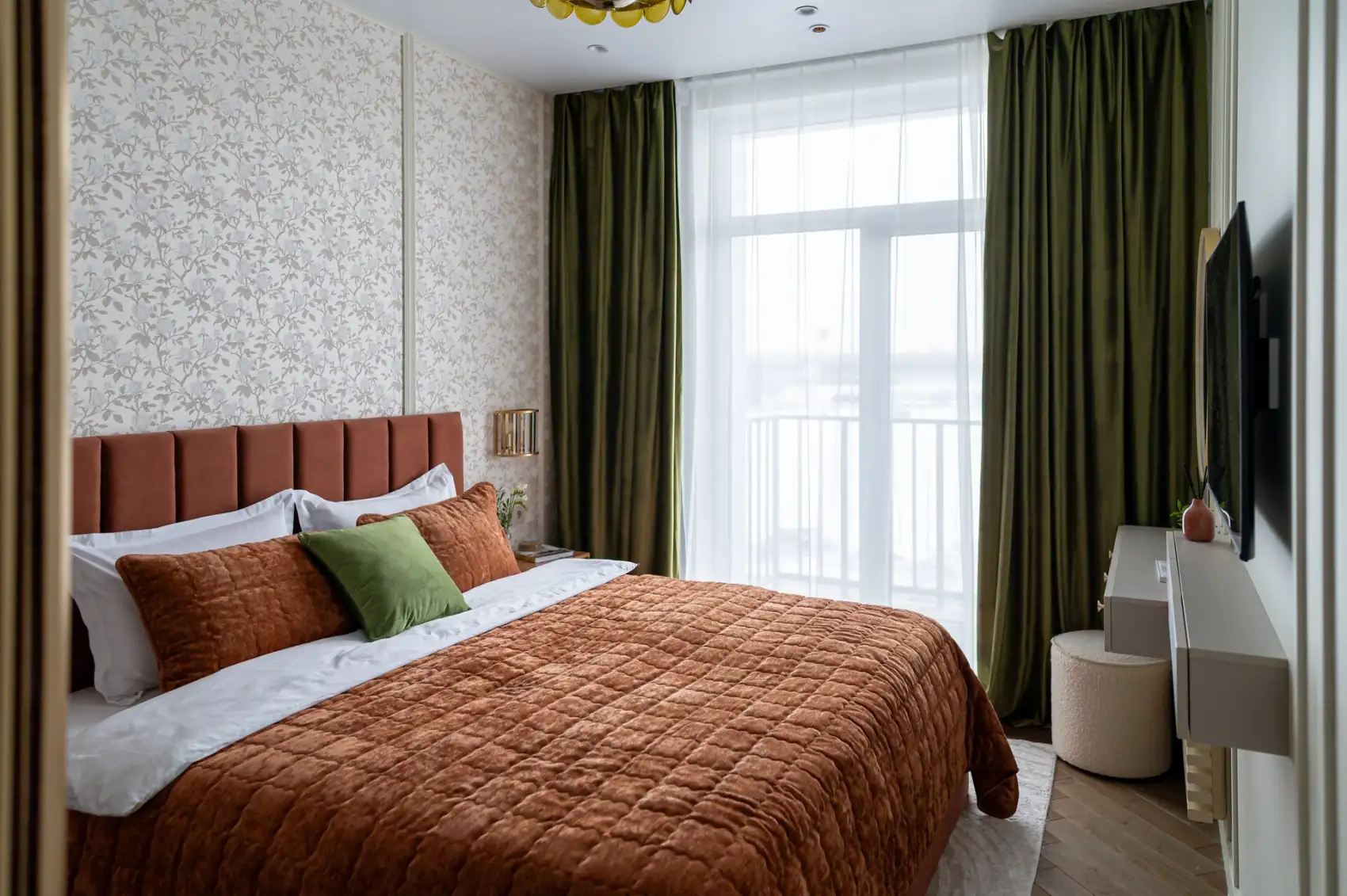 bedroom 61sqm two-room apartement contemporary decor bedroom 61sqm two-room apartement contemporary decor