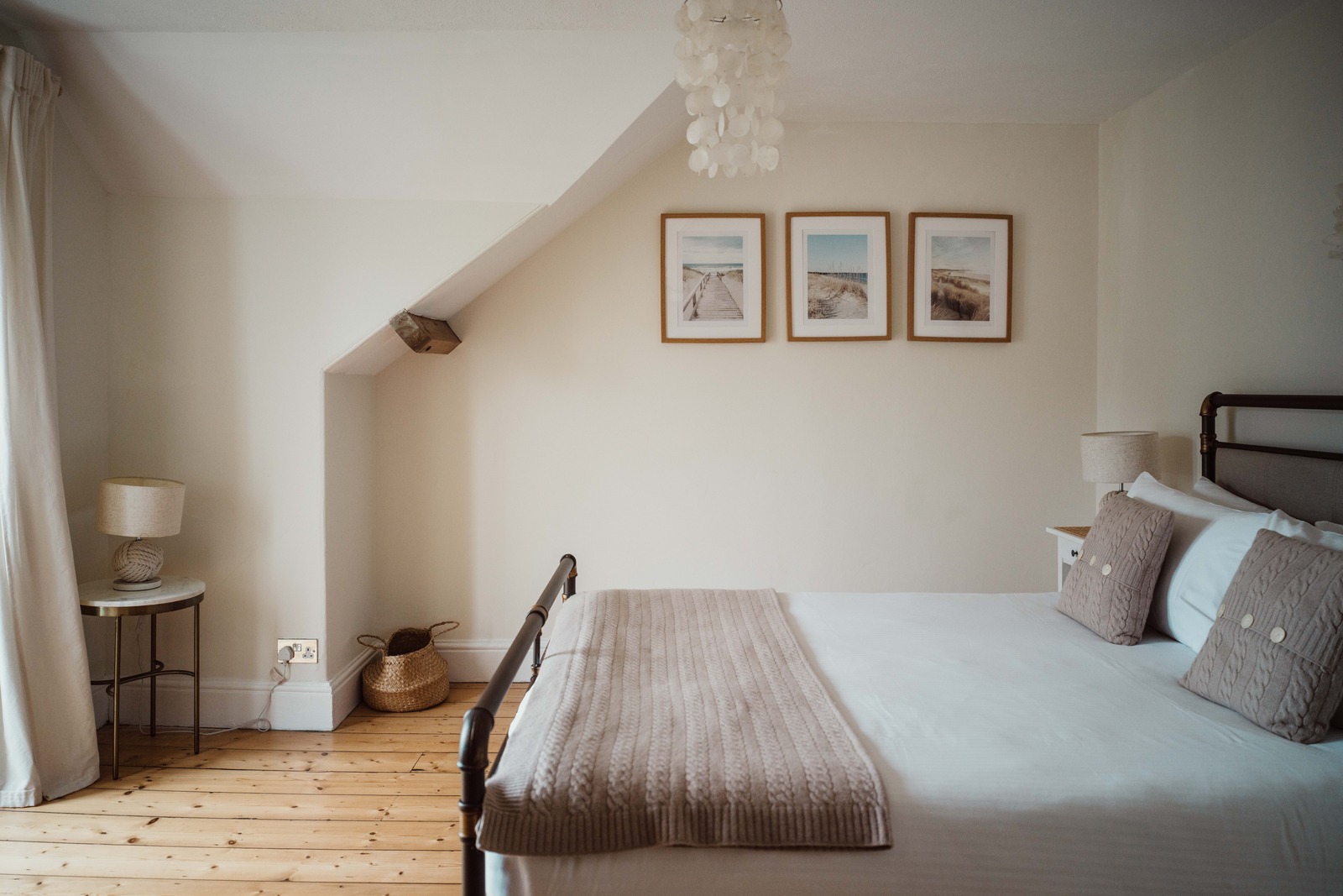 attic bedroom terraced Victorian house near the sea