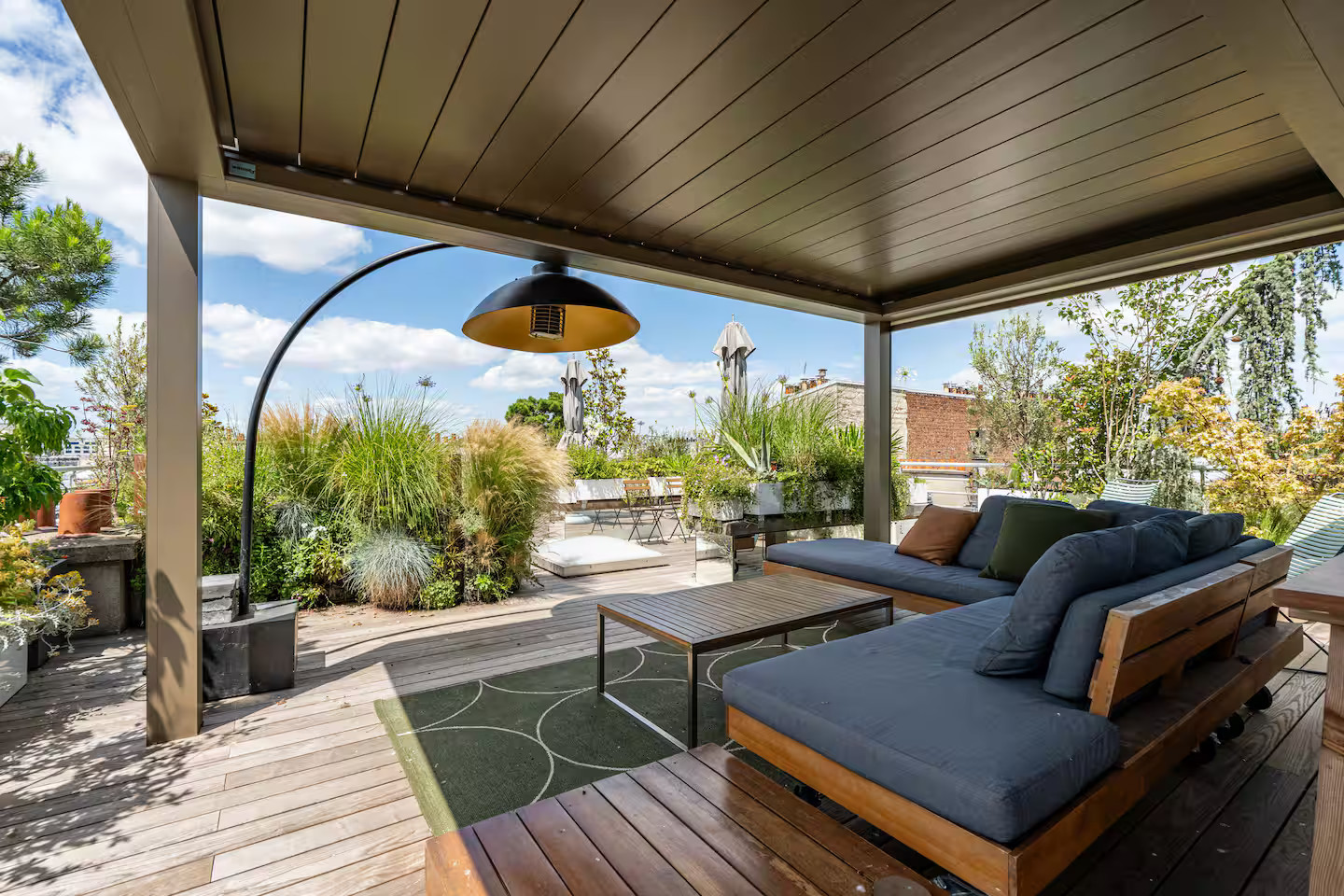 rooftop with pergola rooftop with pergola