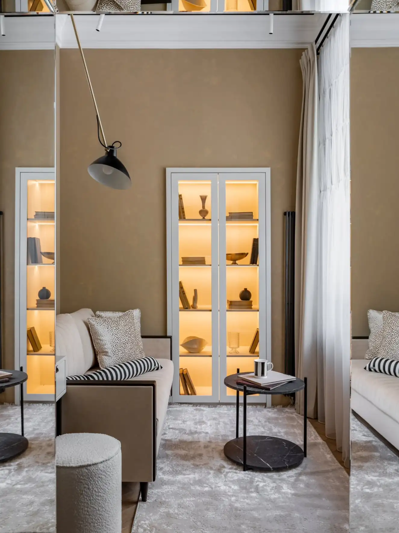 small beige living room