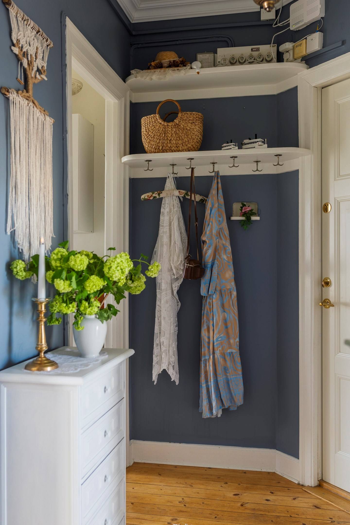 entryway with blue vintage decor entryway with blue vintage decor