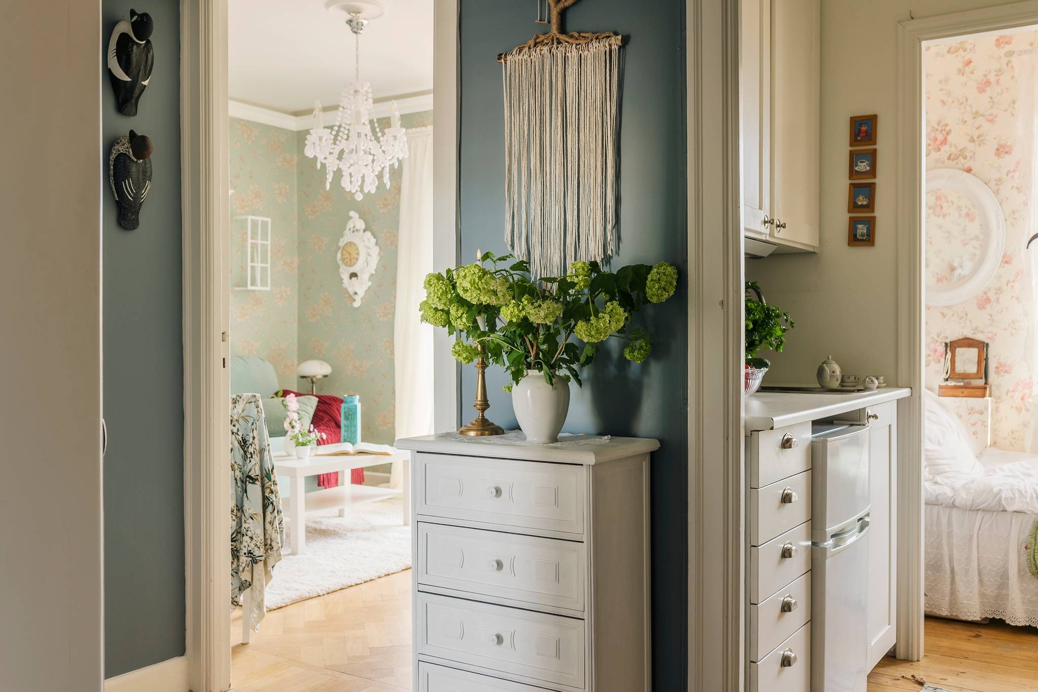 entryway with blue walls country chic style entryway with blue walls country chic style