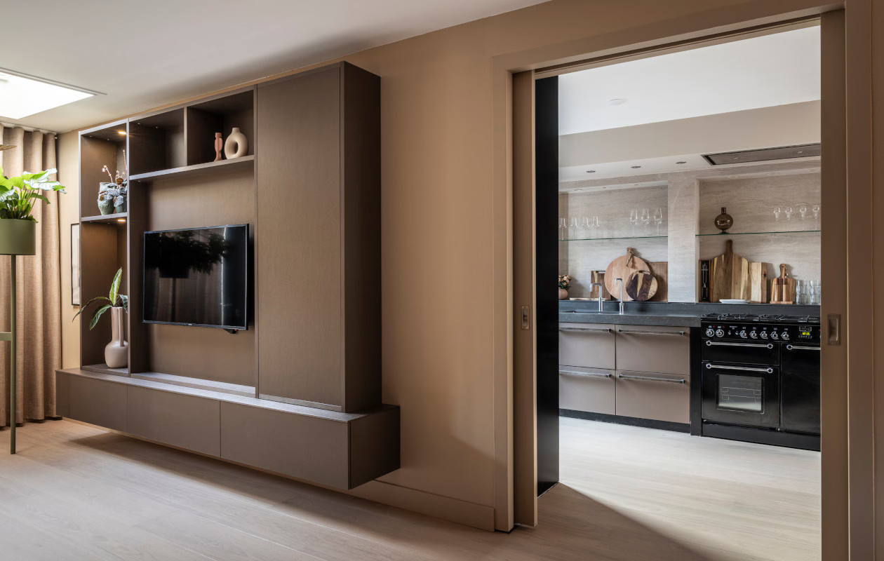 kitchen and living room contemporary decor Before & After makeover of a home kitchen and living room contemporary decor Before & After makeover of a home
