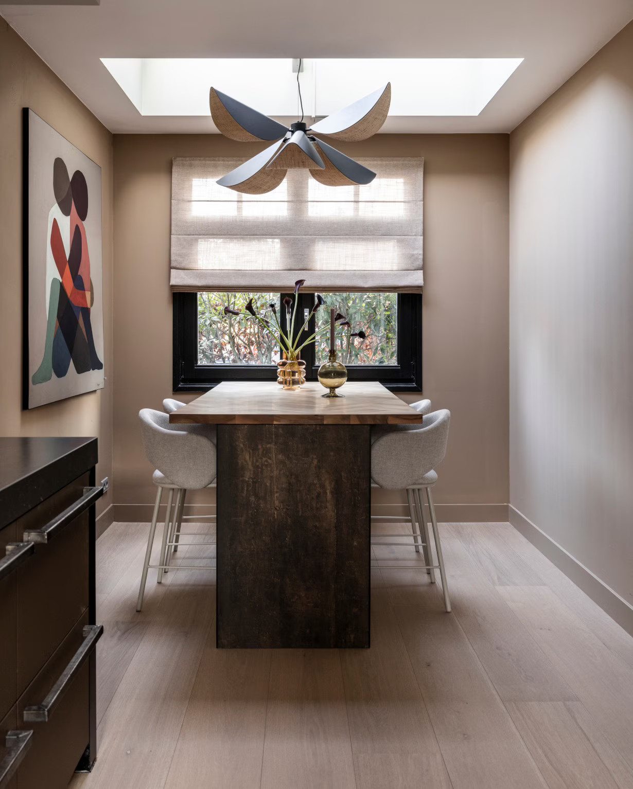 dining space in kitchen contemporary decor Before & After makeover of a home dining space in kitchen contemporary decor Before & After makeover of a home