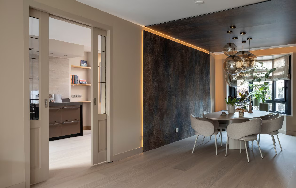 dining room and kitchen designer style brown tones dining room and kitchen designer style brown tones