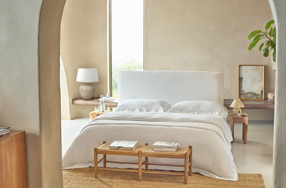 bedroom natural decor The White Company bedroom natural decor The White Company