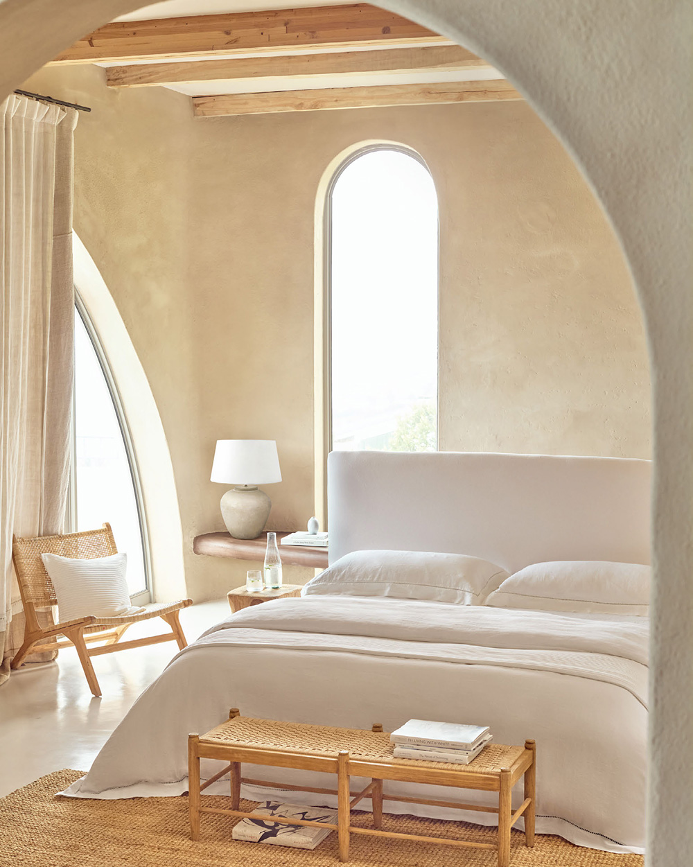 bedroom natural decor The White Company bedroom natural decor The White Company