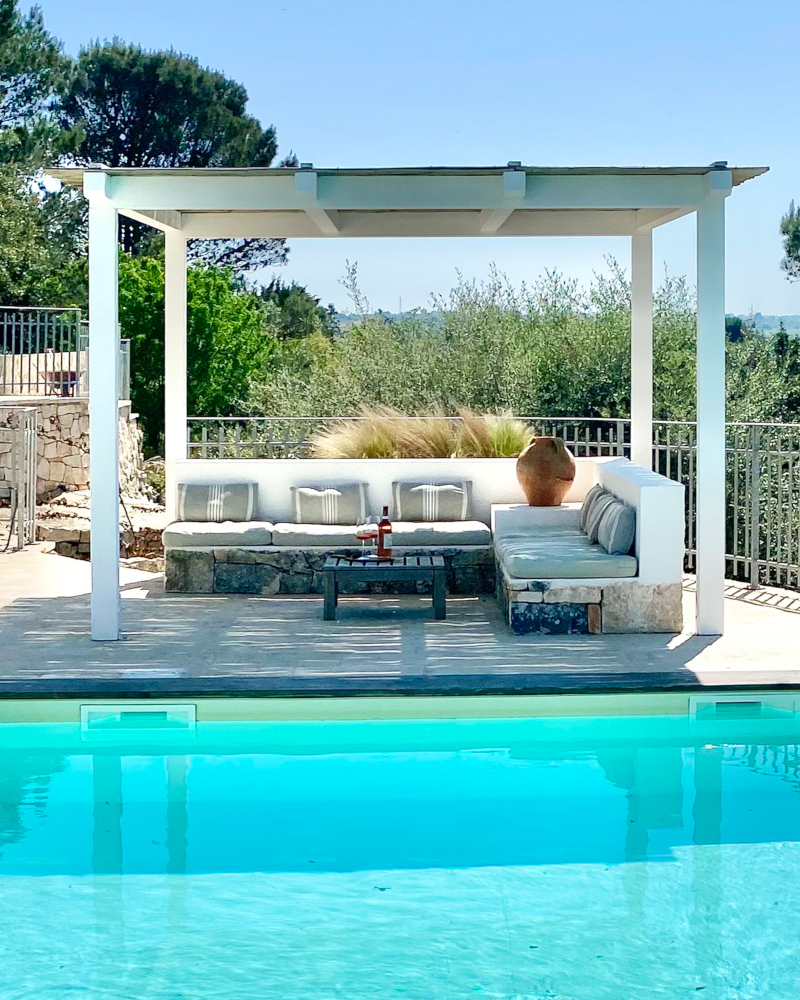 terrace with pool