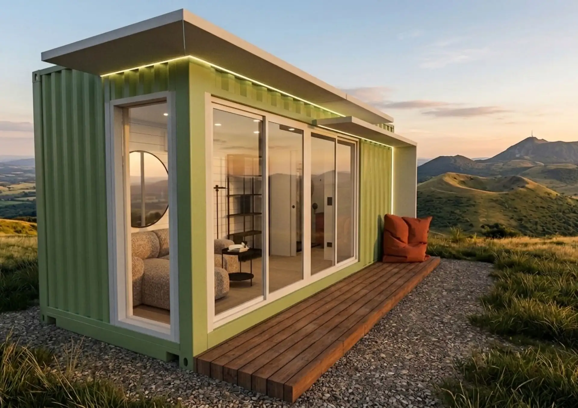 studio de jardin français DESEO by BCM 18m2 style mini maison container