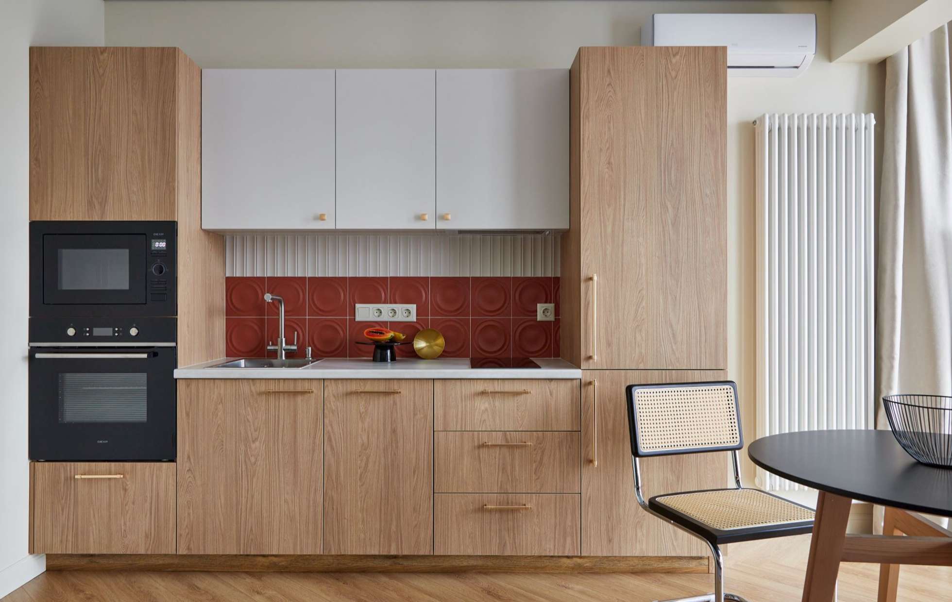 small designer wooden kitchen with dining room small designer wooden kitchen with dining room