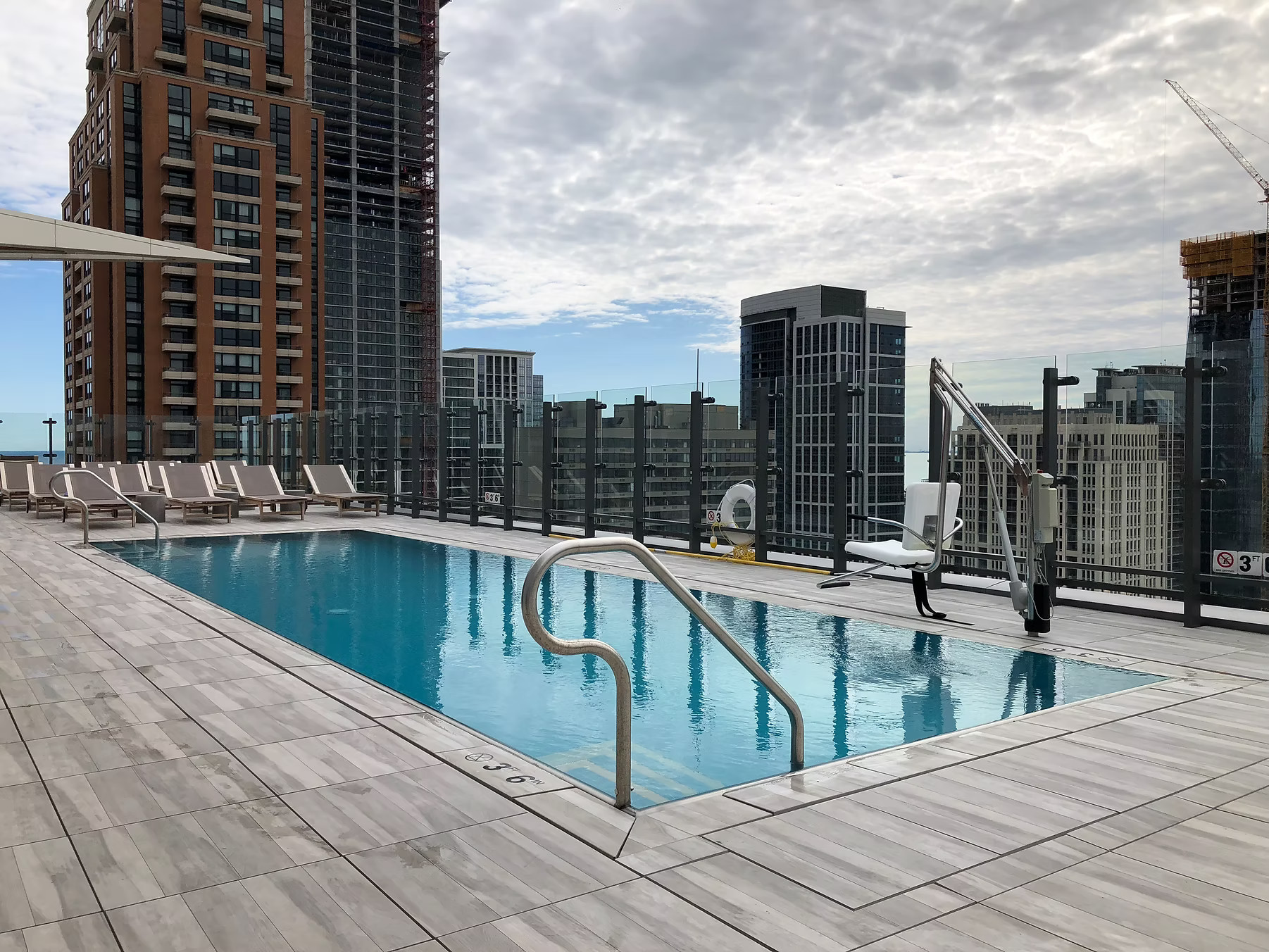 rooftop with Stainless Steel Pool