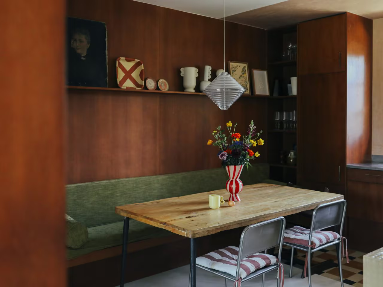 salle à manger appartement Lille décoration contemporaine et vintage