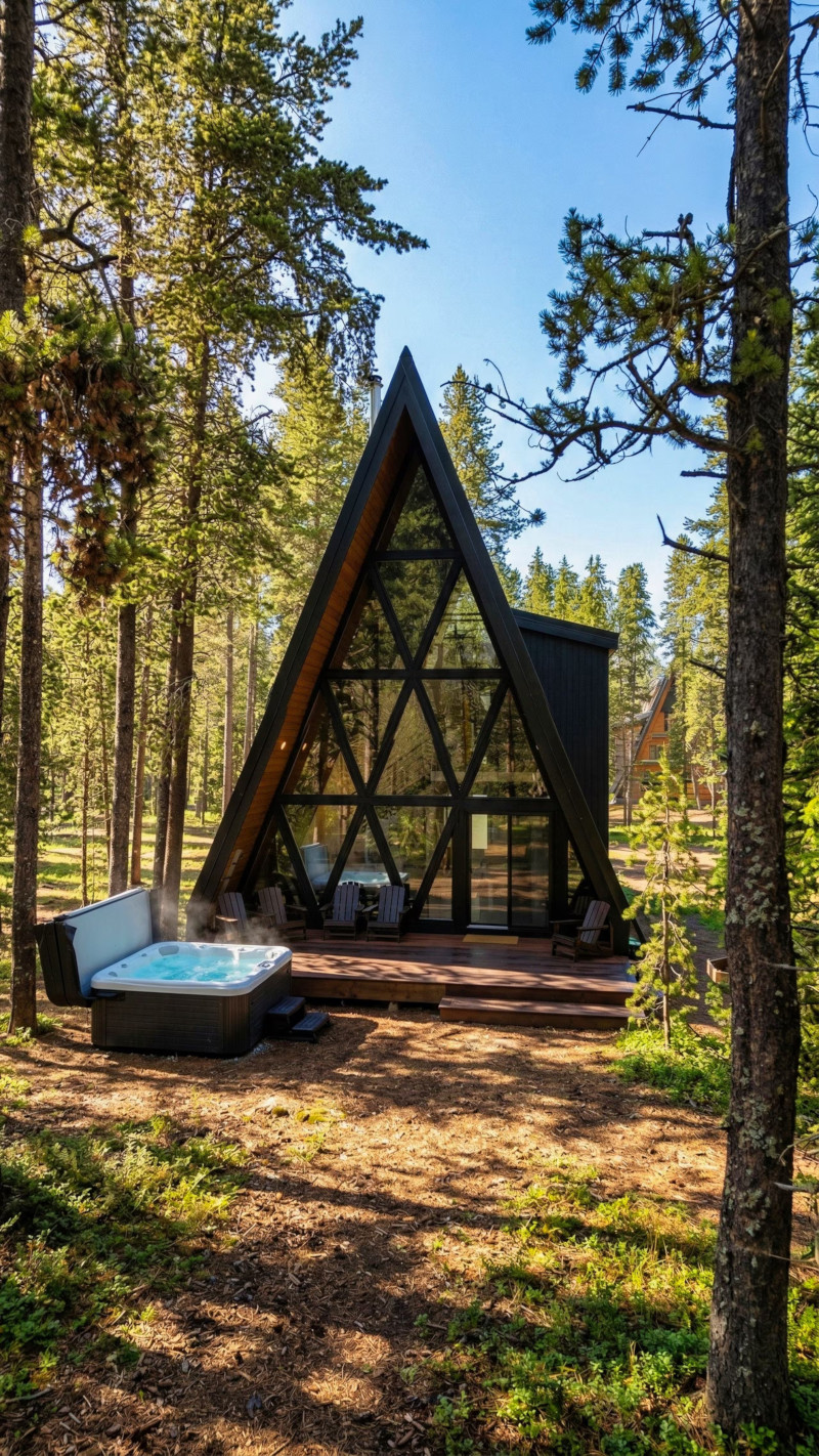 maison en bois A-Frame maison en bois A-Frame