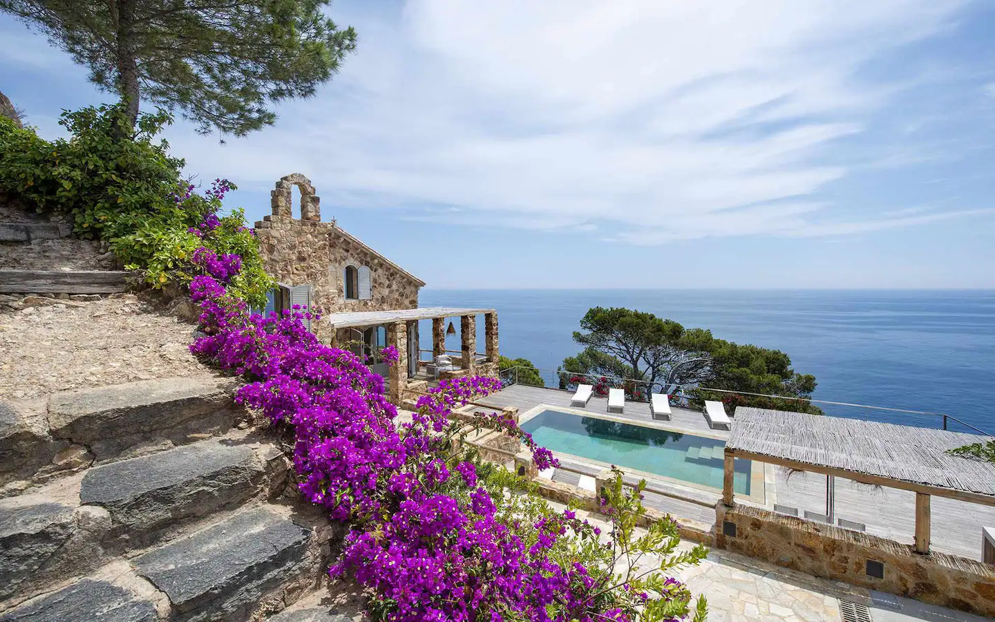 stone house with pool contemporary decor Villa Sant Jaume Tossa de Mar Costa Brava Spain stone house with pool contemporary decor Villa Sant Jaume Tossa de Mar Costa Brava Spain