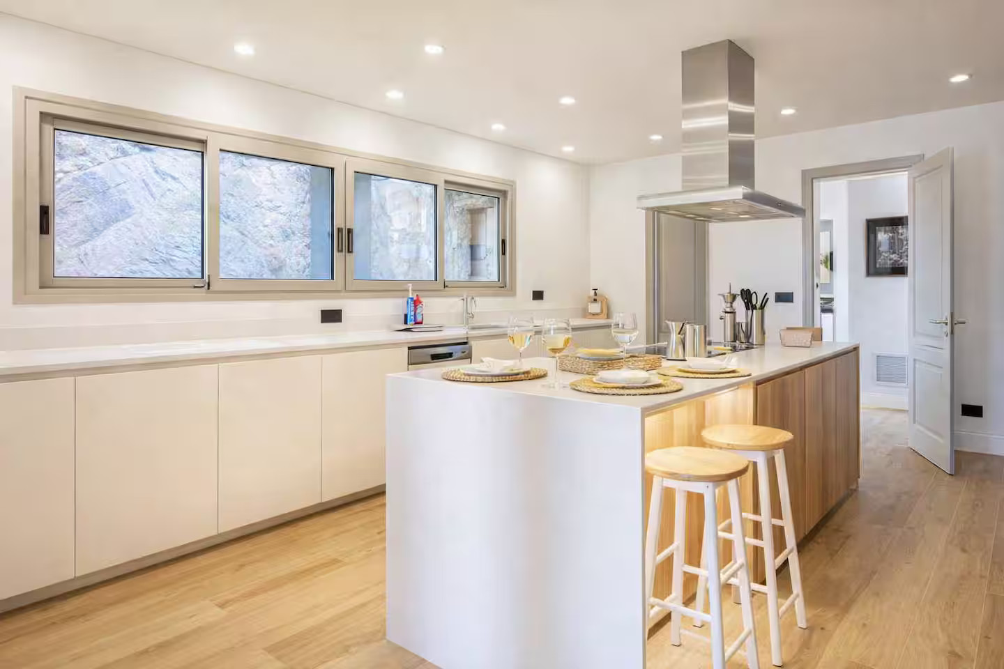 kitchen with island Villa Sant Jaume Tossa de Mar Costa Brava Spain kitchen with island Villa Sant Jaume Tossa de Mar Costa Brava Spain