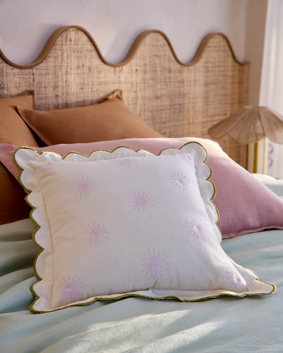 coussin collaboration Castorama x Maison Paloma