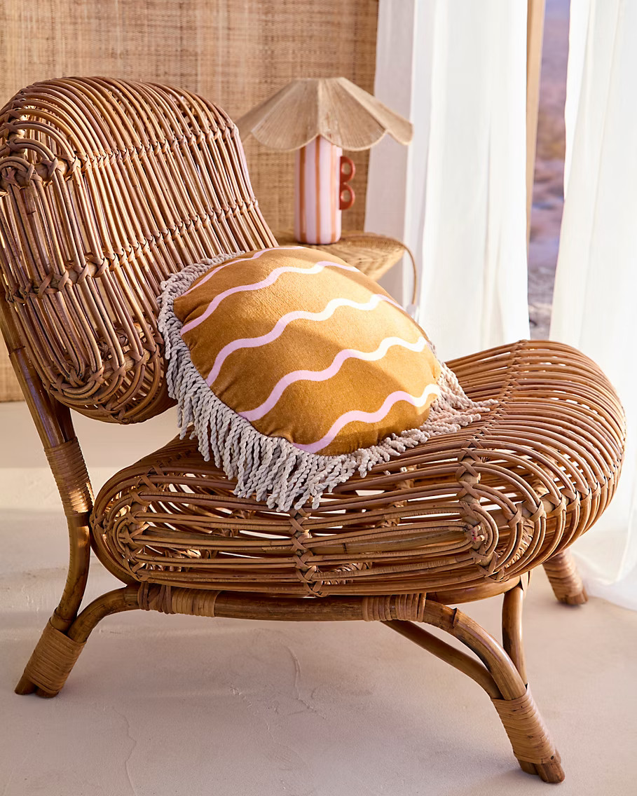 coussin collaboration Castorama x Maison Paloma