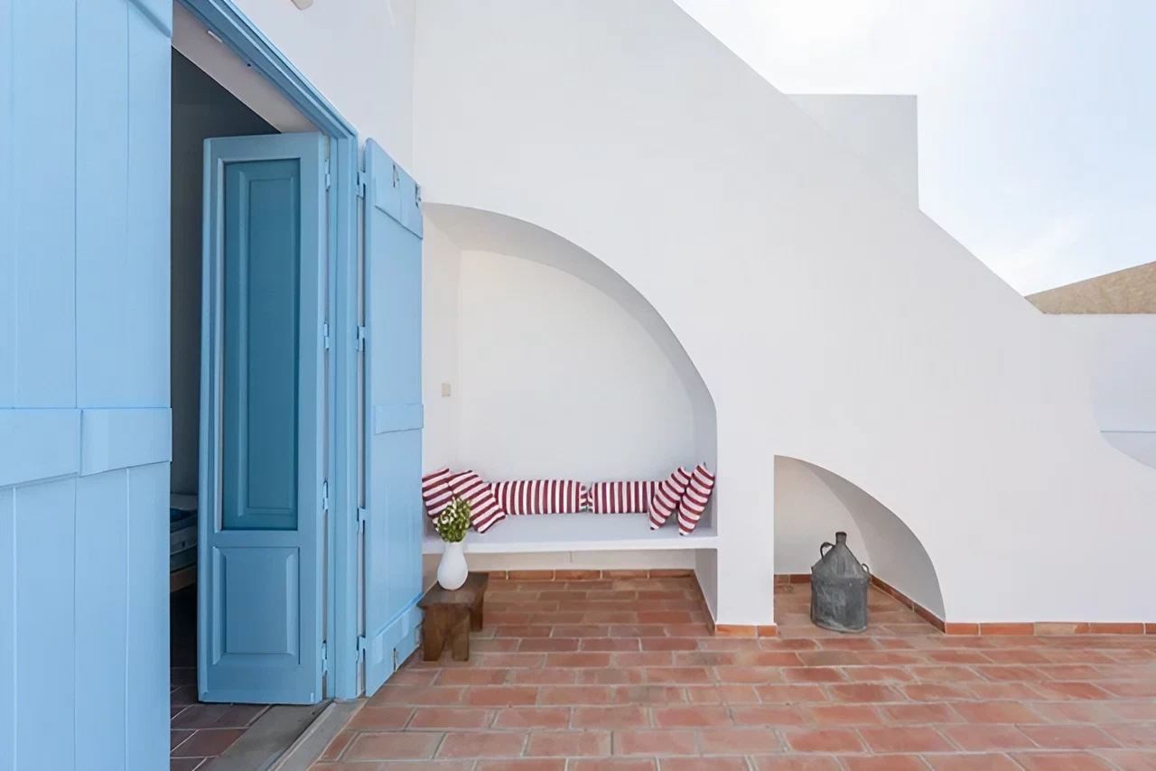 terrace former fisherman’s house with a pool rustic decor Casa da Brica Portugal