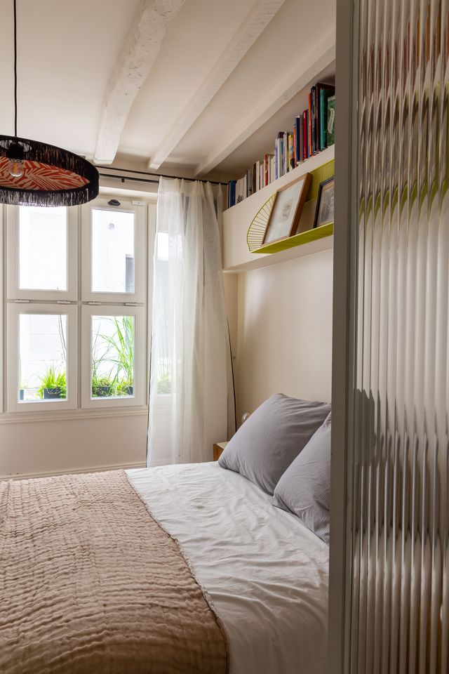 bedroom with glass doors Photo : © Agathe Tissier bedroom with glass doors Photo : © Agathe Tissier