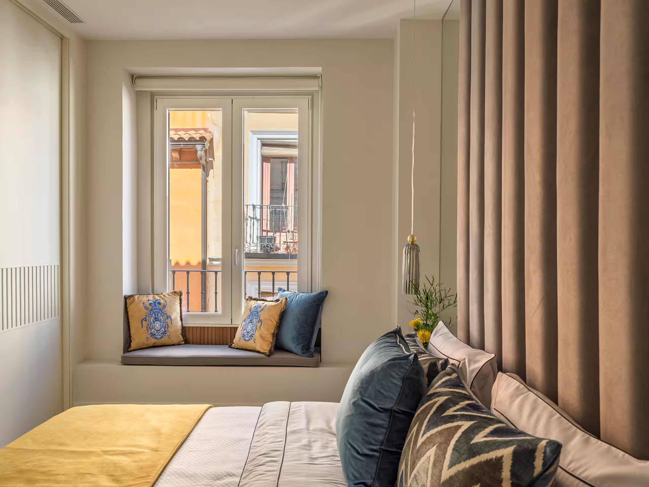 chambre appartement chic et design à Madrid Seven Balconies