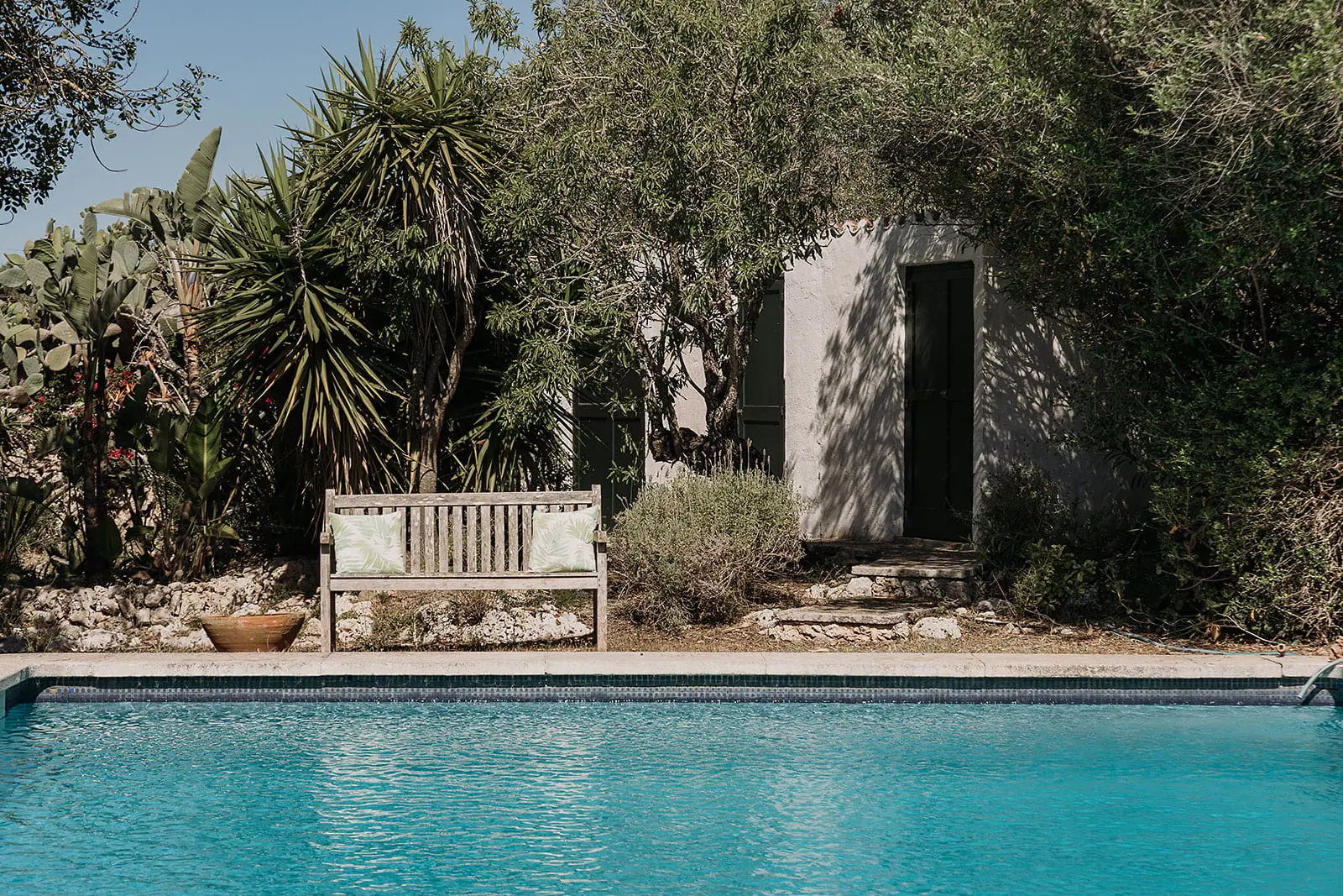 jardin avec piscine finca du 19e siècle rénovée maison Minorque jardin avec piscine finca du 19e siècle rénovée maison Minorque