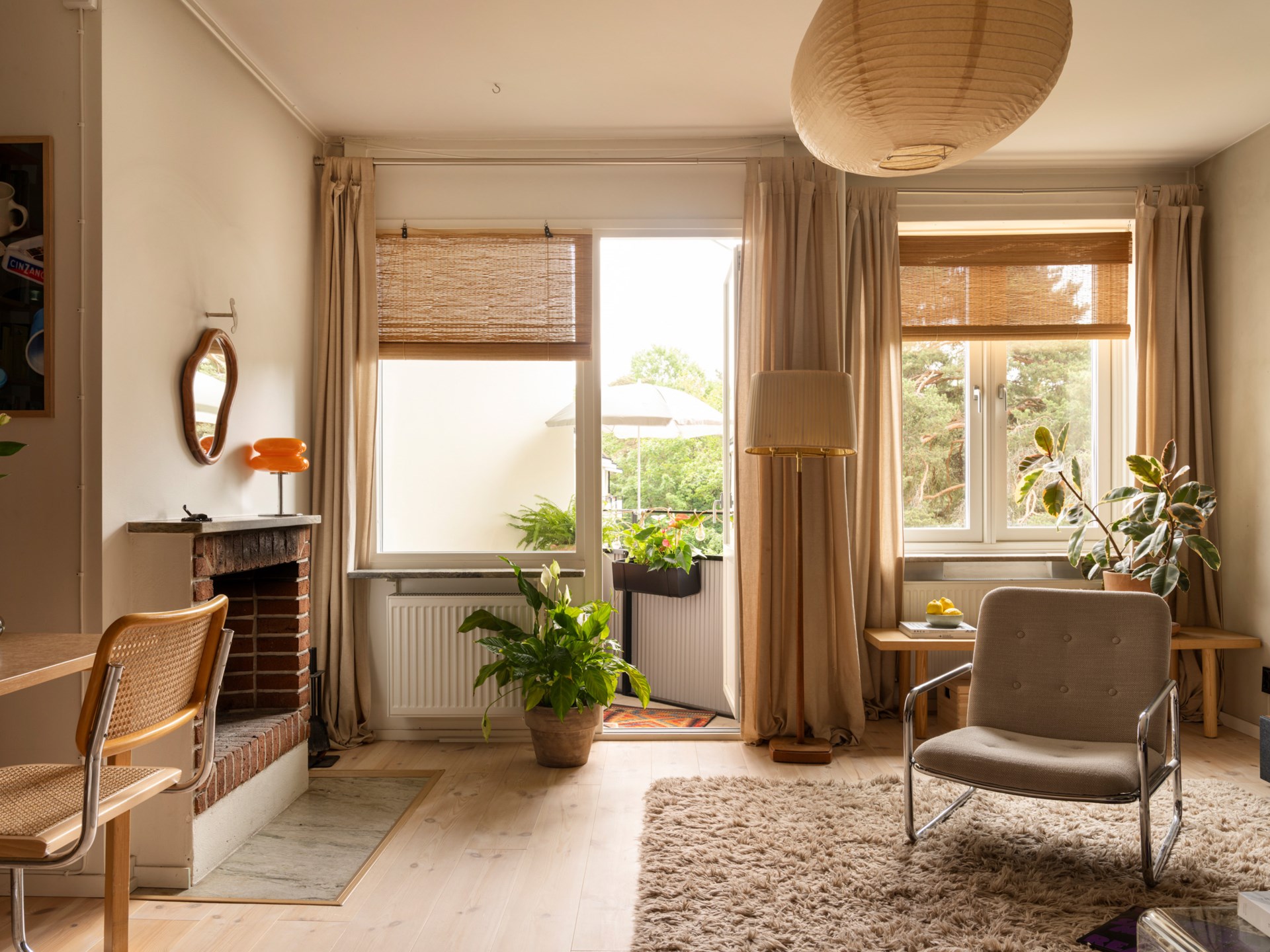living room with fireplace scandinavian ochre decor 67sqm apartment living room with fireplace scandinavian ochre decor 67sqm apartment