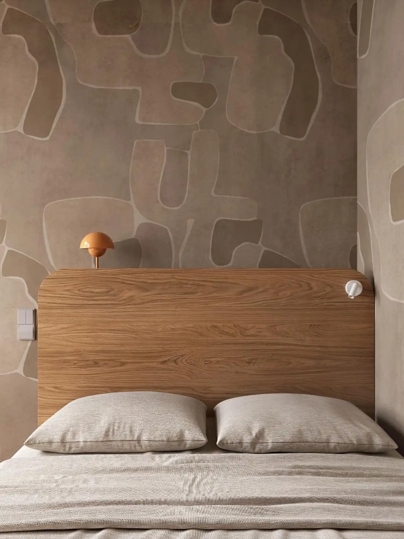 bedroom in alcove 27sqm studio contemporary decor