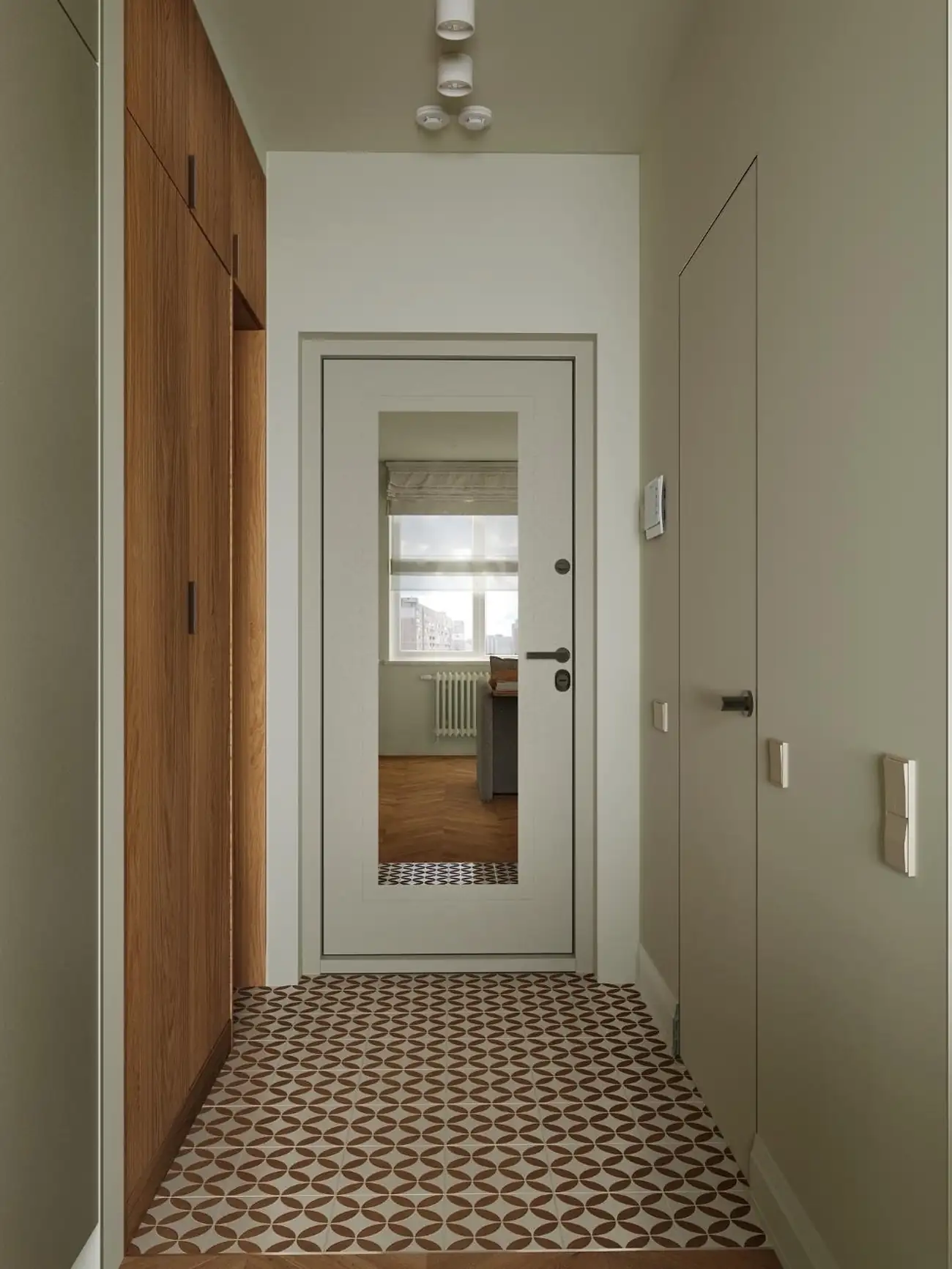 entryway with cupboards