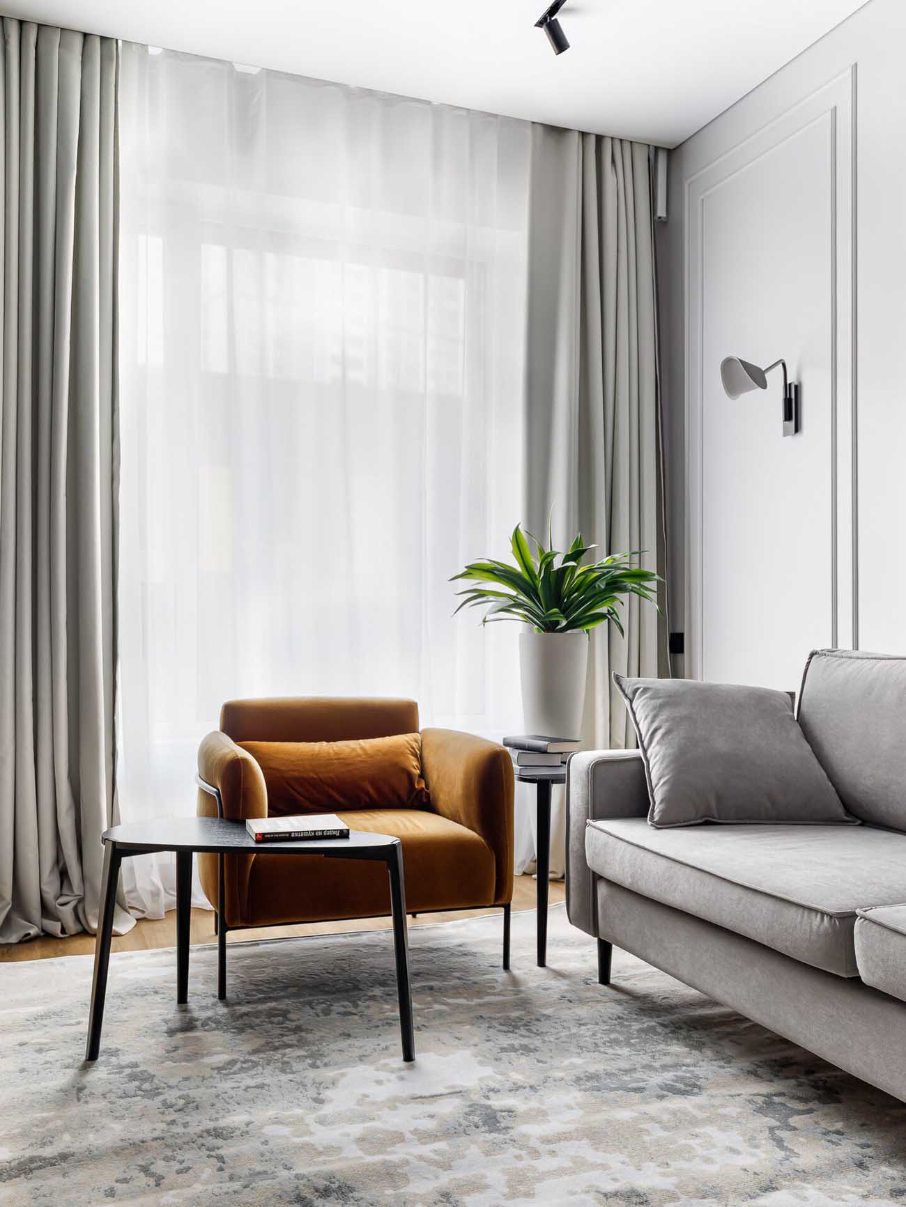living room contemporary decor 57sqm apartment