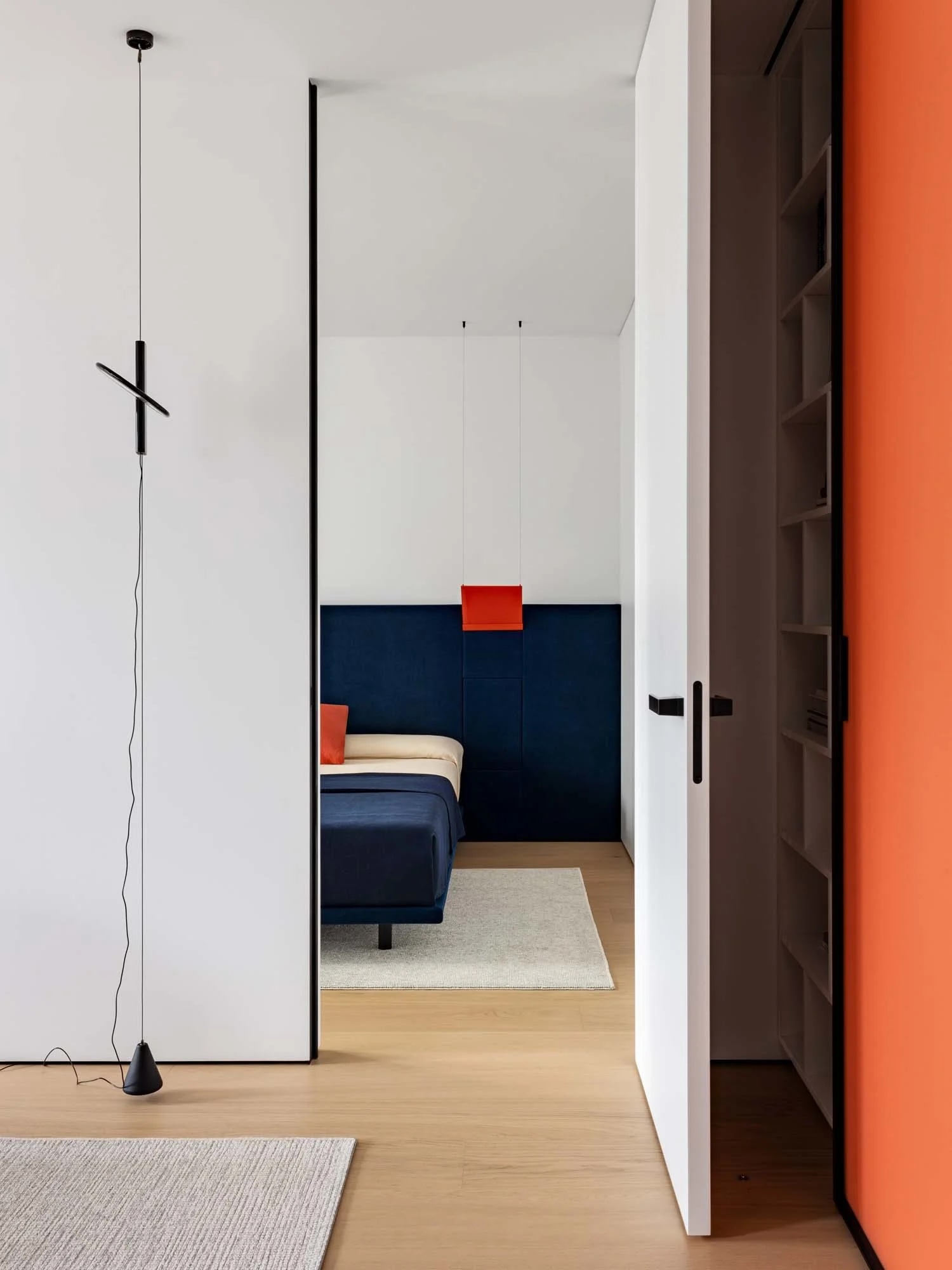 chambre bleue orange et blanche chambre bleue orange et blanche