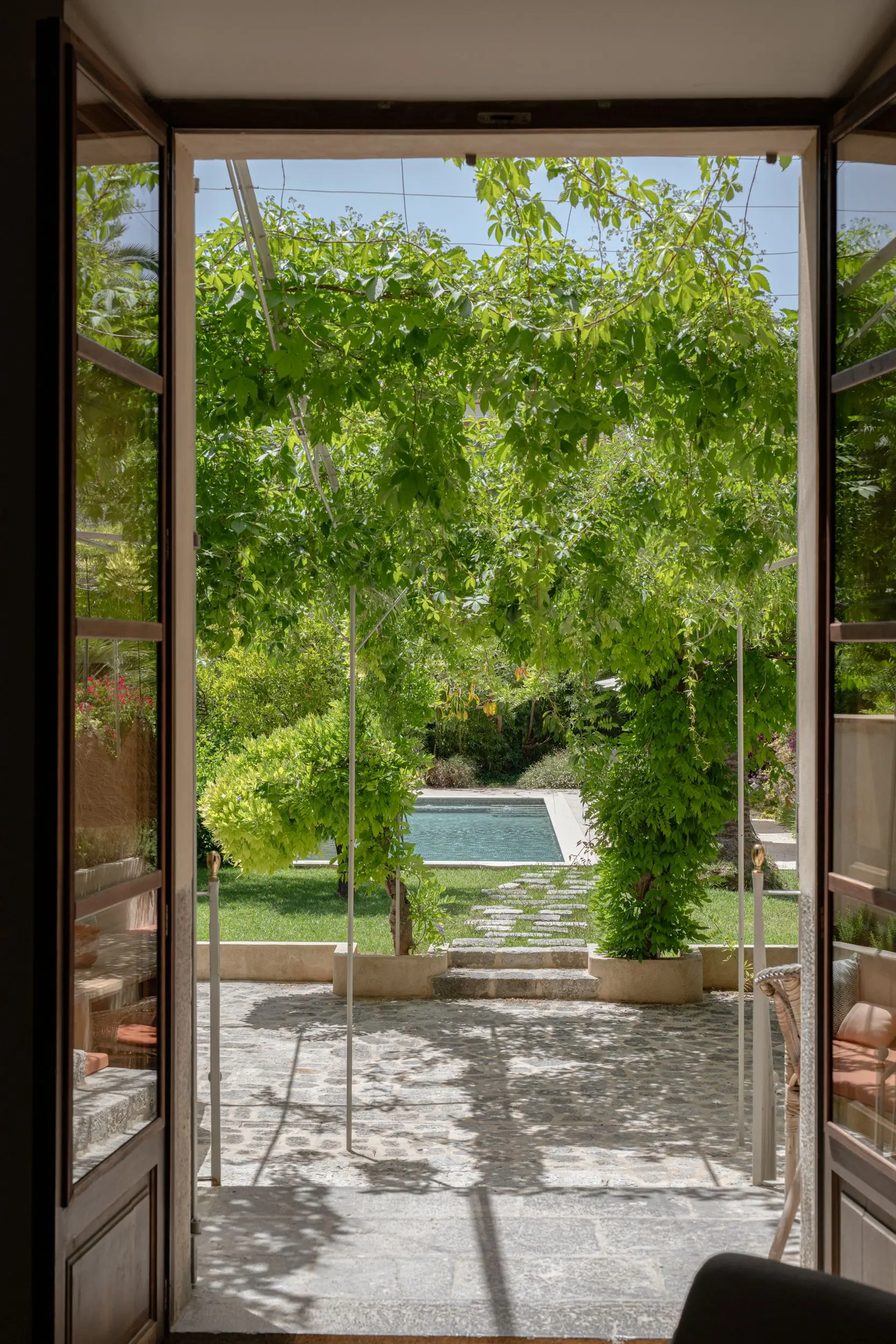 garden with pool house Sa Casona by Berrow garden with pool house Sa Casona by Berrow