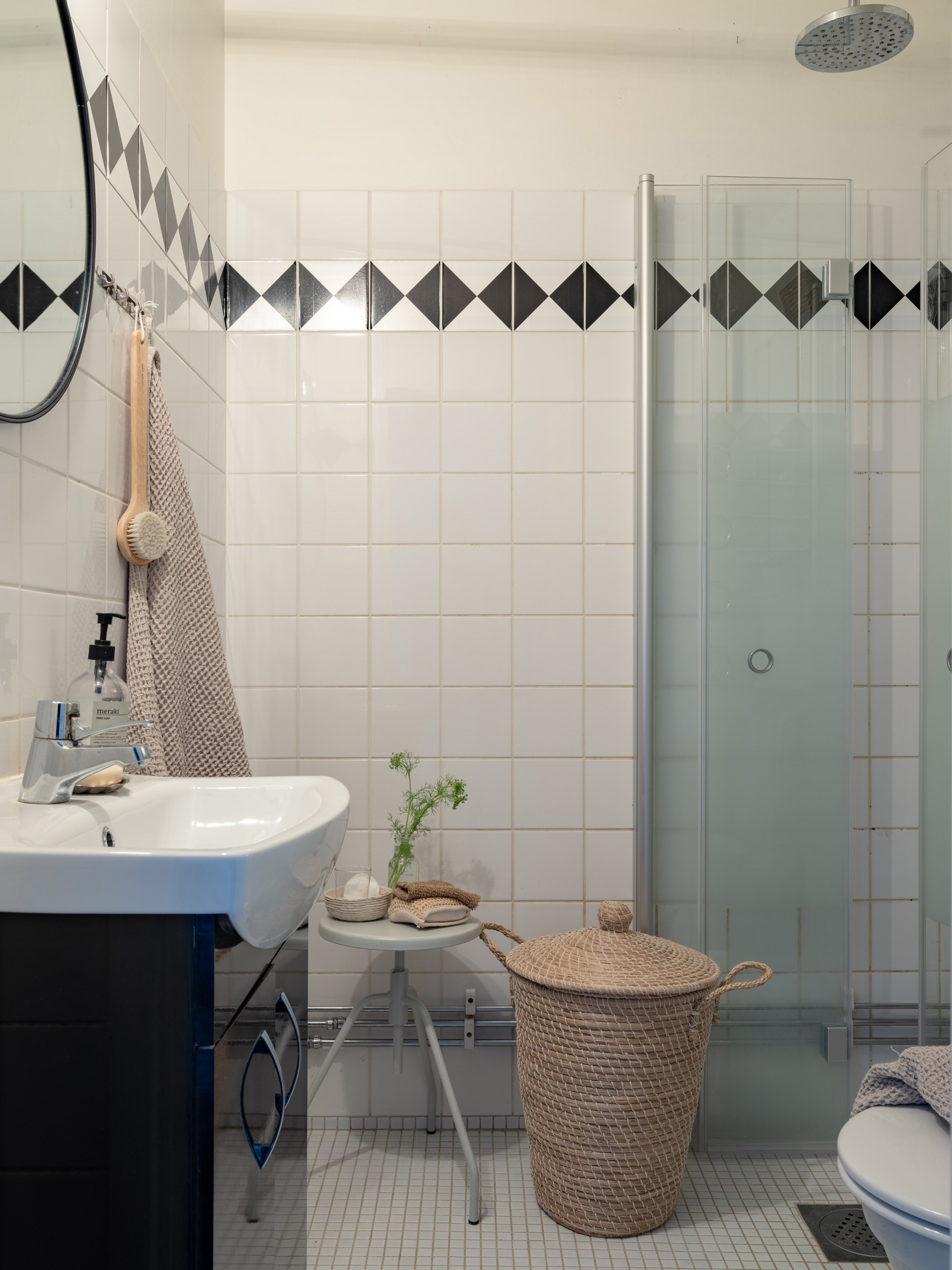 modern bathroom with shower