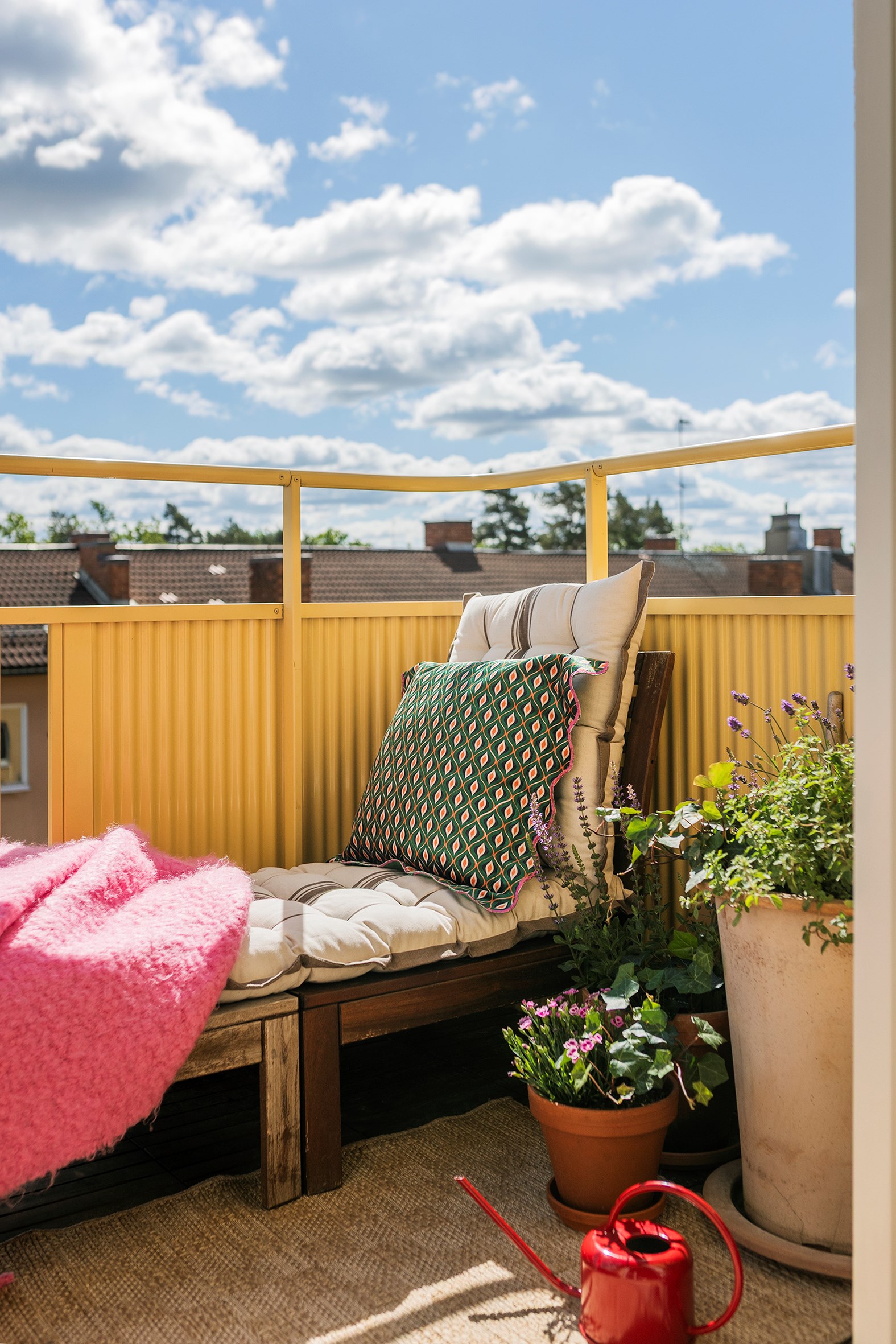 yellow balcony