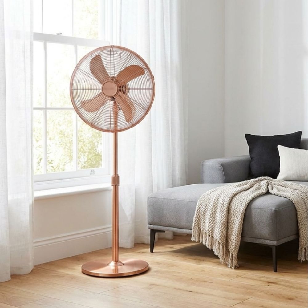 ventilateur sur pied style rétro