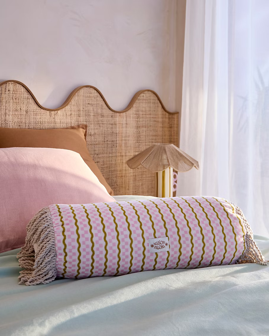 coussin collaboration Castorama x Maison Paloma
