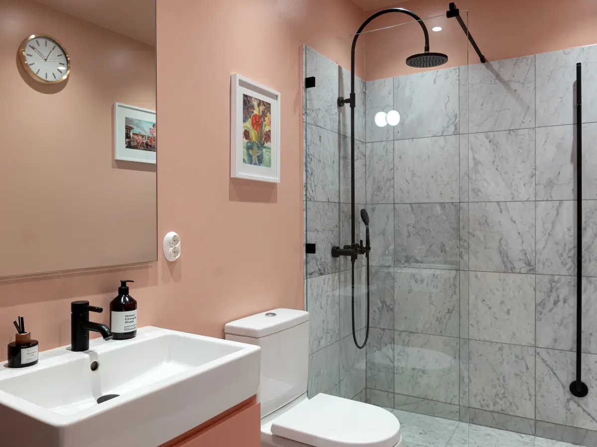 salle de bain rose décoration colorée salle de bain rose décoration colorée