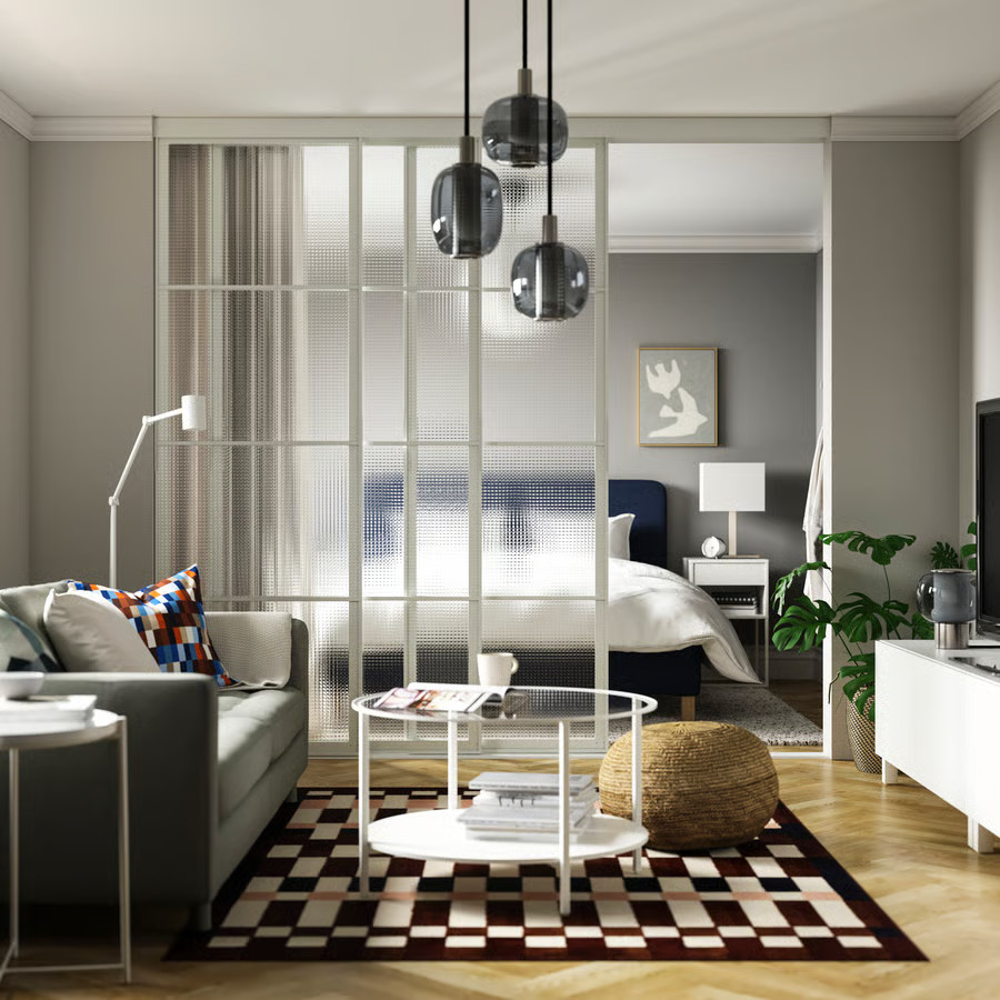 porte dressing verrière IKEA coulissante verre et acier blanc porte dressing verrière IKEA coulissante verre et acier blanc