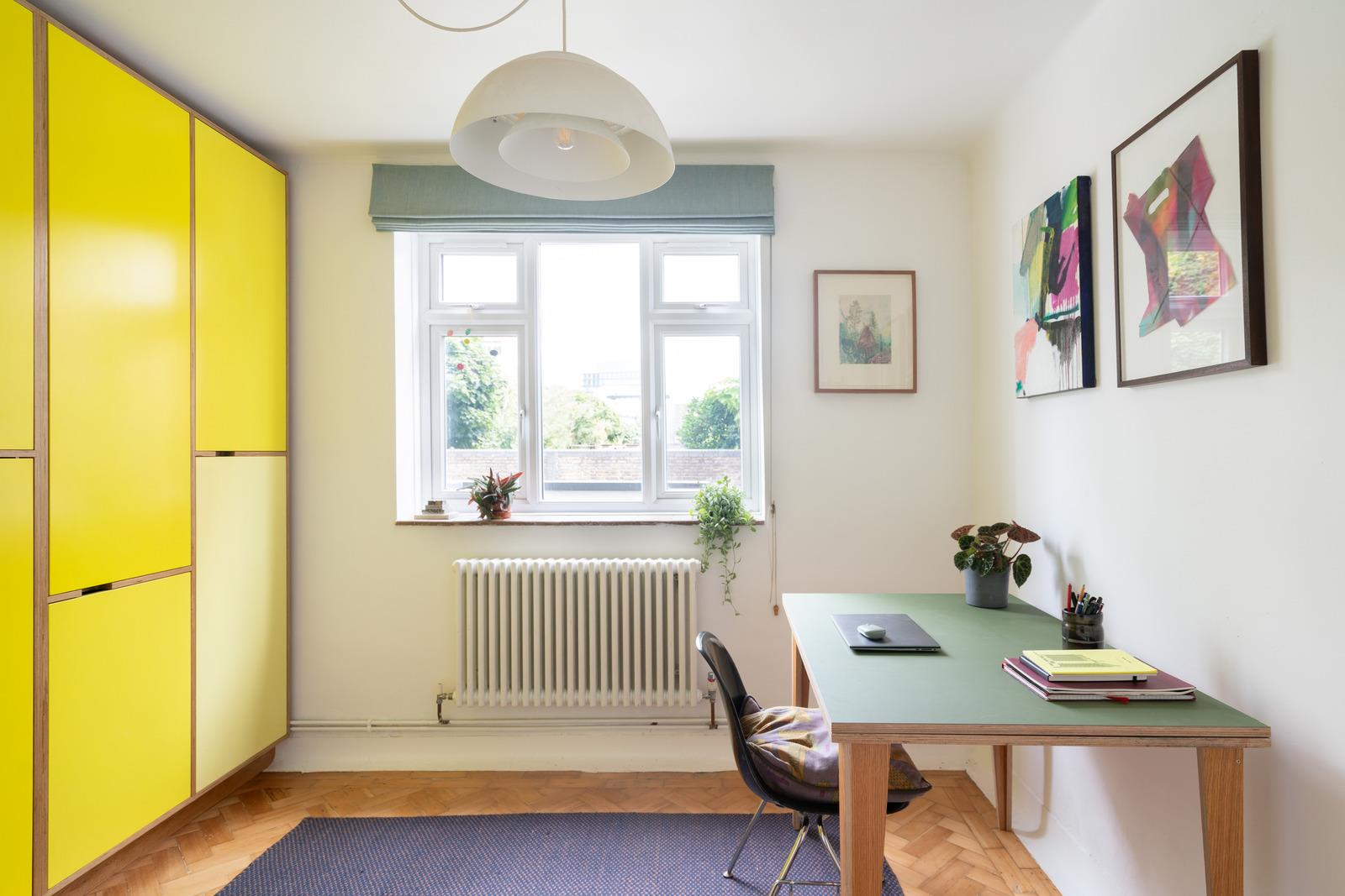 bureau appartement mid-century décoration contemporaine Londres bureau appartement mid-century décoration contemporaine Londres