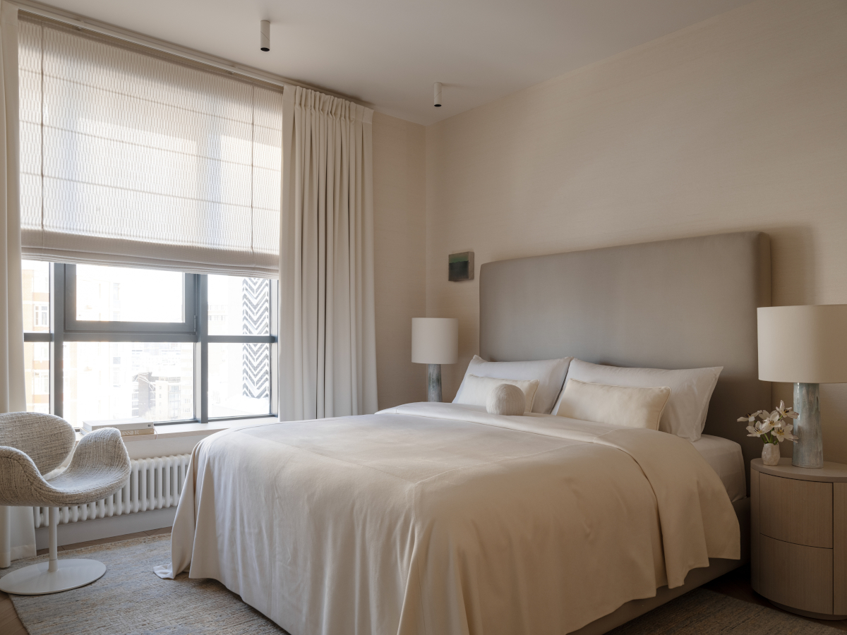 chambre décoration contemporaine beige appartement 140m2 chambre décoration contemporaine beige appartement 140m2