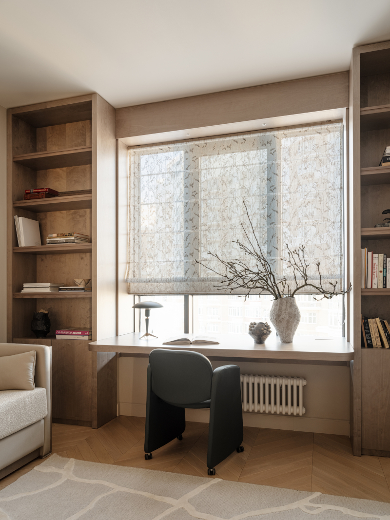 bureau décoration contemporaine beige appartement 140m2 bureau décoration contemporaine beige appartement 140m2