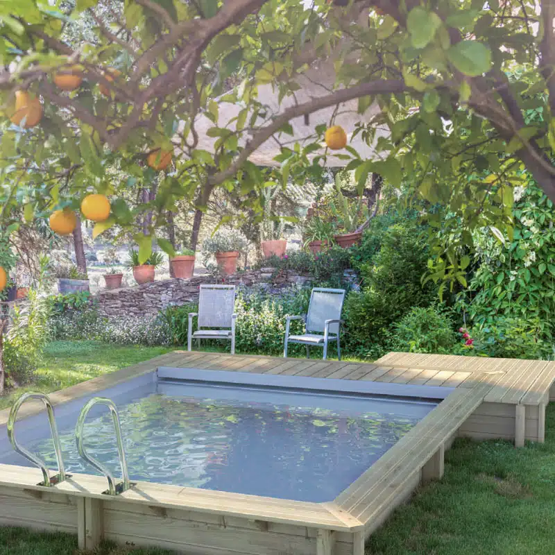 mini piscine bois semi enterrée mini piscine bois semi enterrée