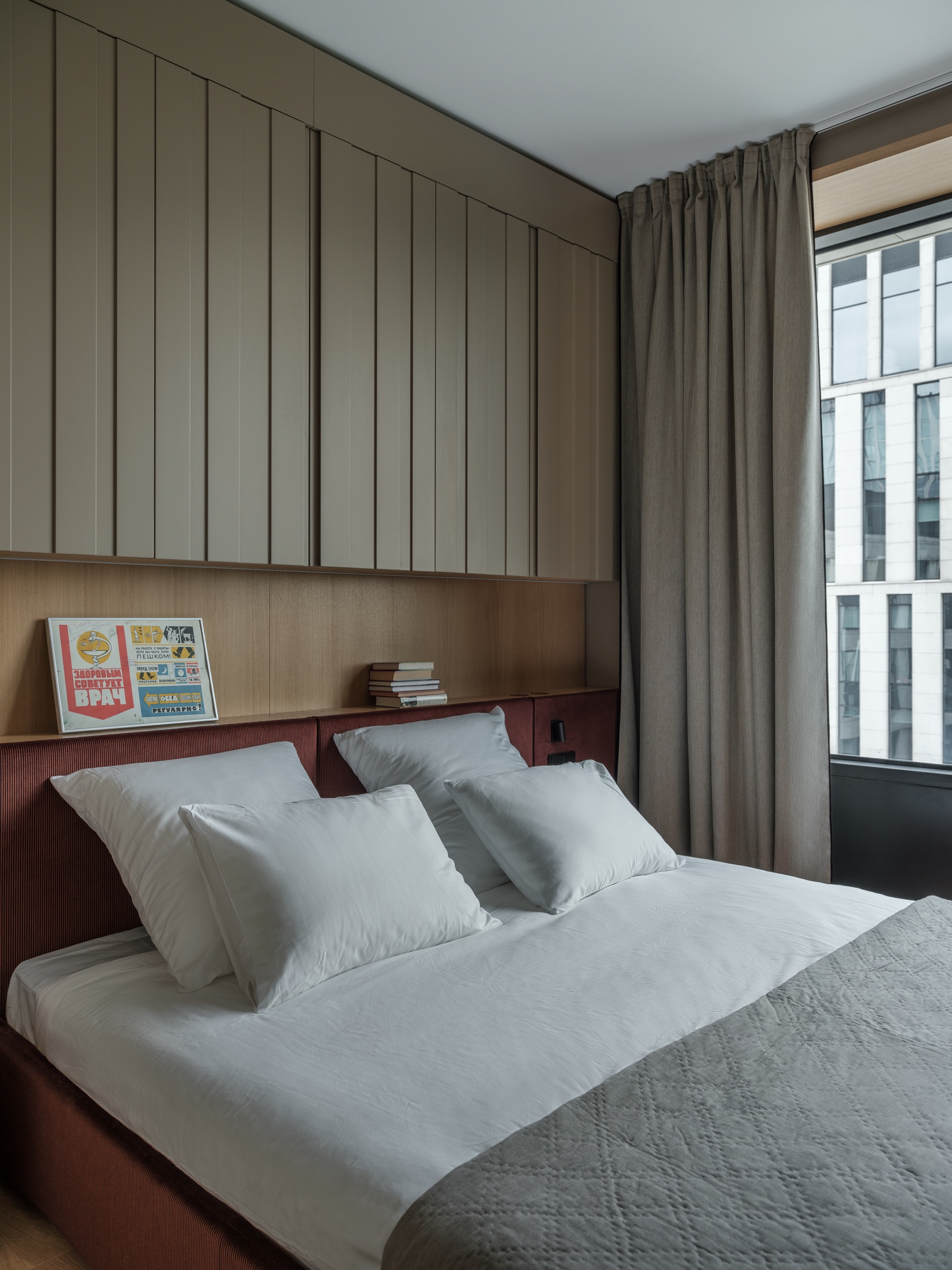 chambre décoration contemporaine petit appartement 46m2