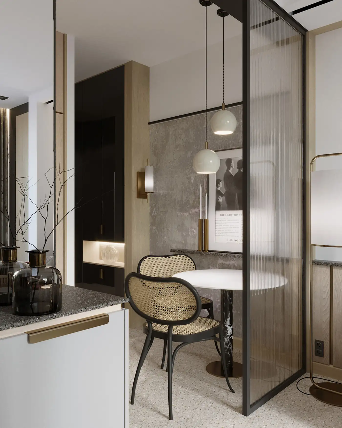 salle à manger et cuisine avec verrière studio de 33m2 décoration contemporaine salle à manger et cuisine avec verrière studio de 33m2 décoration contemporaine