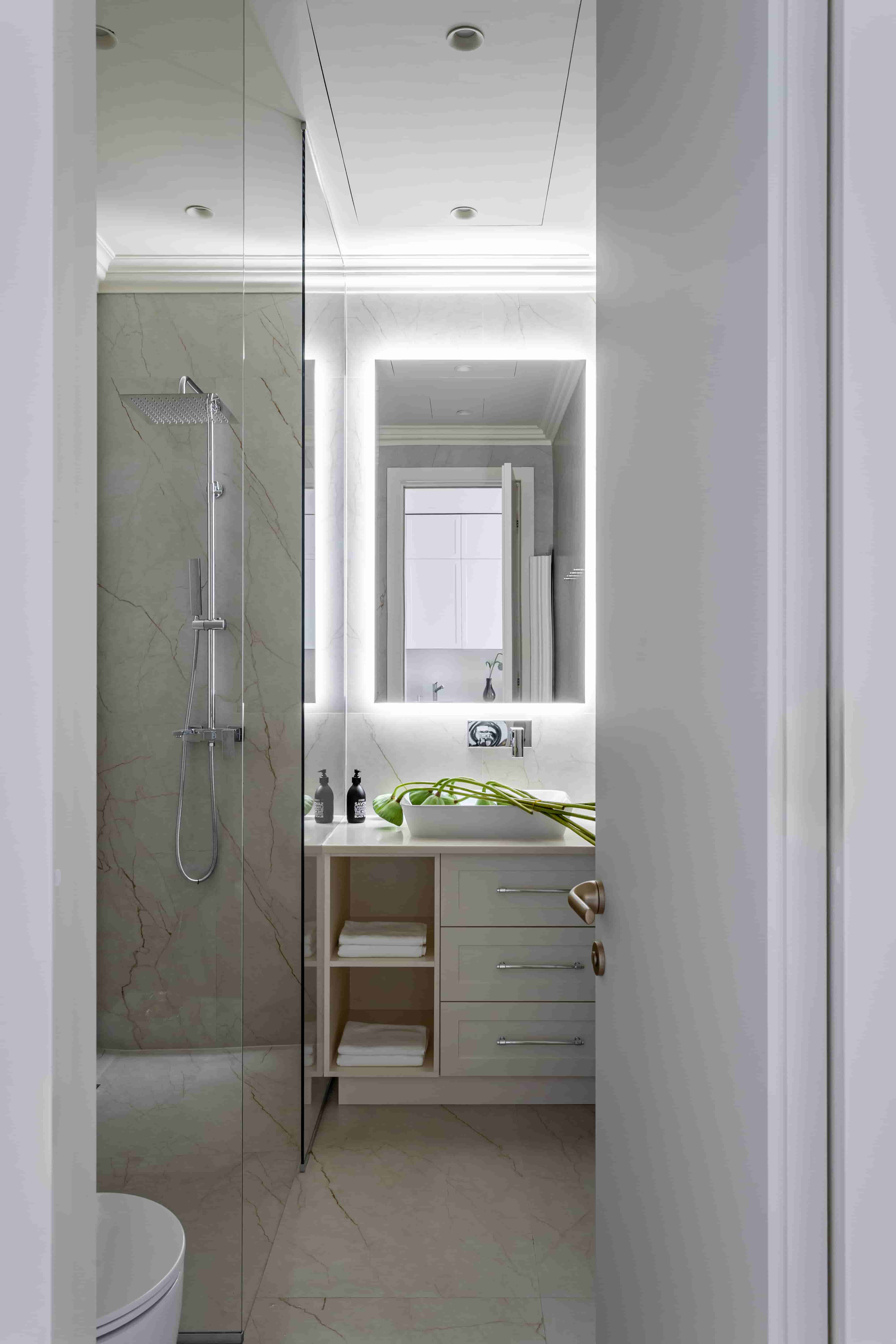 salle de bain deux-pièces 57m2 décoration contemporaine salle de bain deux-pièces 57m2 décoration contemporaine