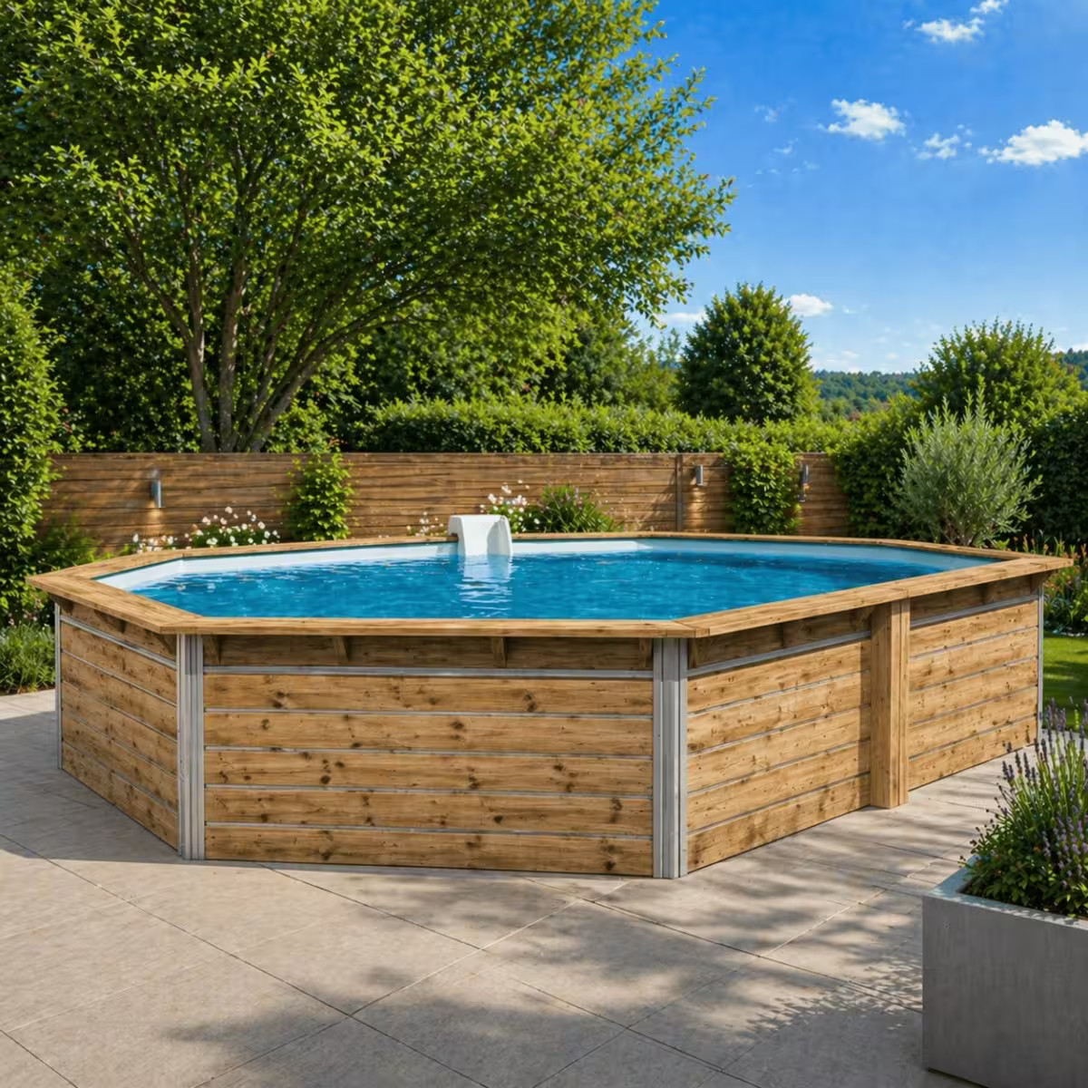 piscine en bois Décathlon