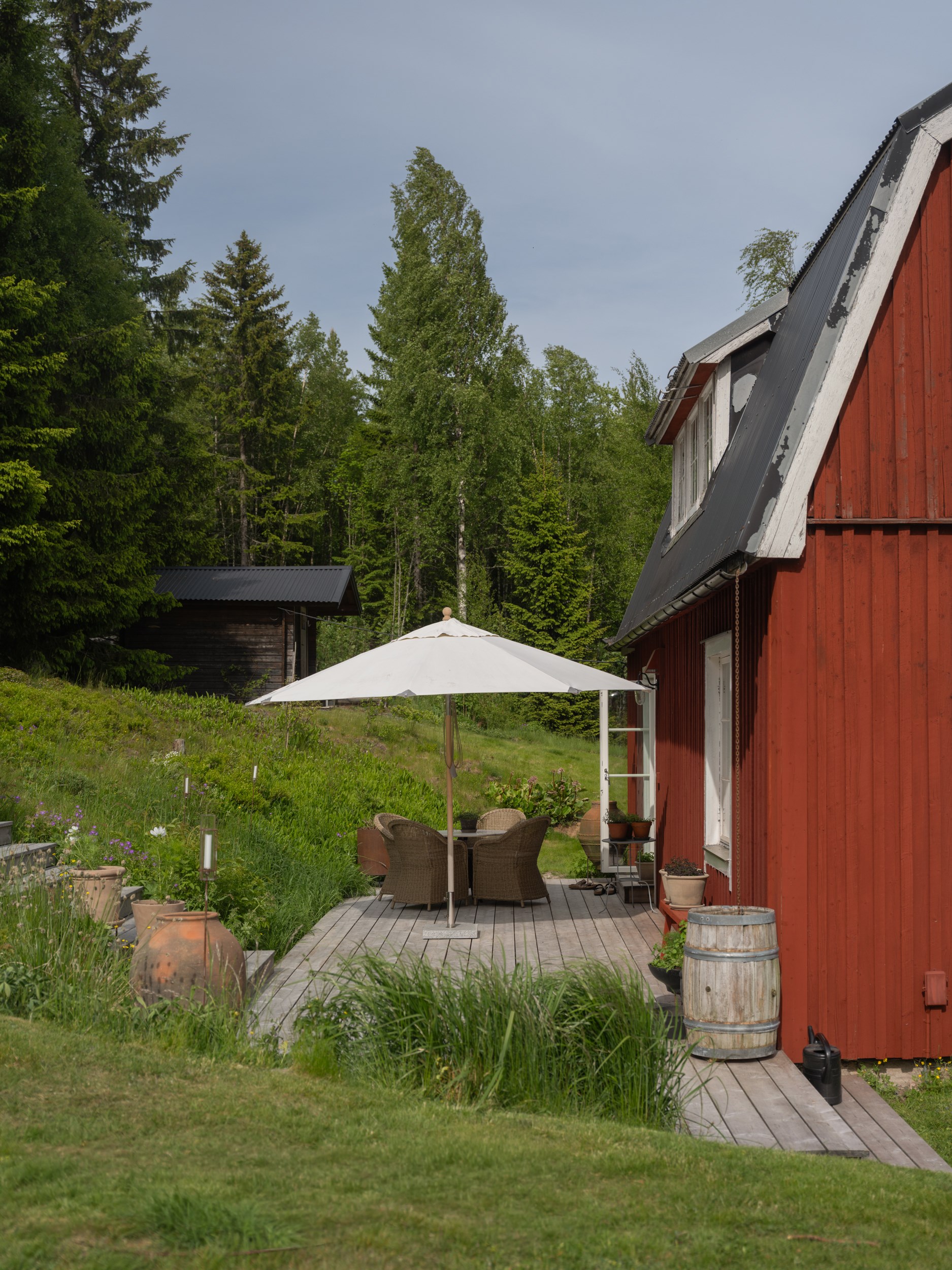 red wooden house in Sweden red wooden house in Sweden