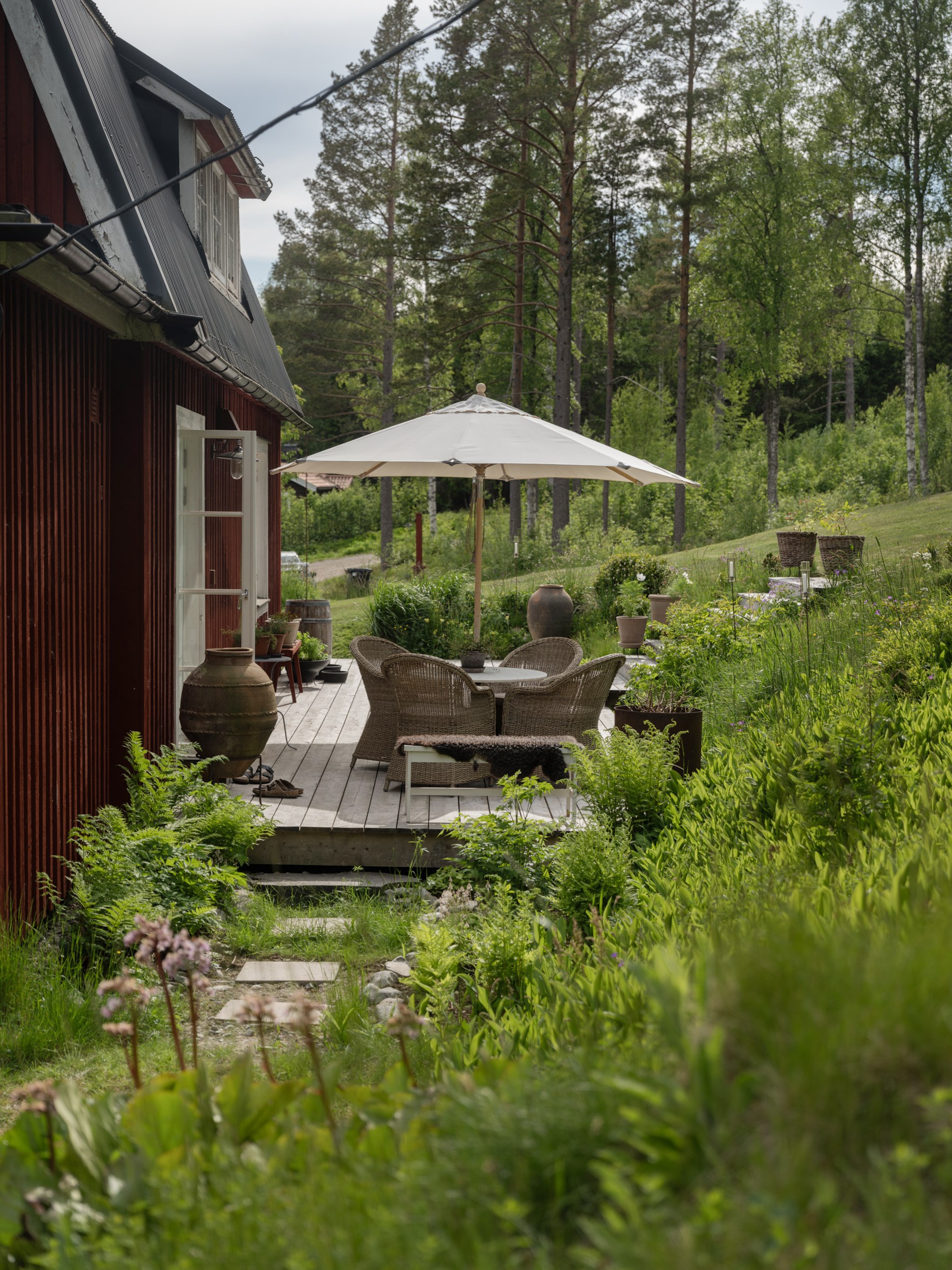 red wooden house in Sweden red wooden house in Sweden